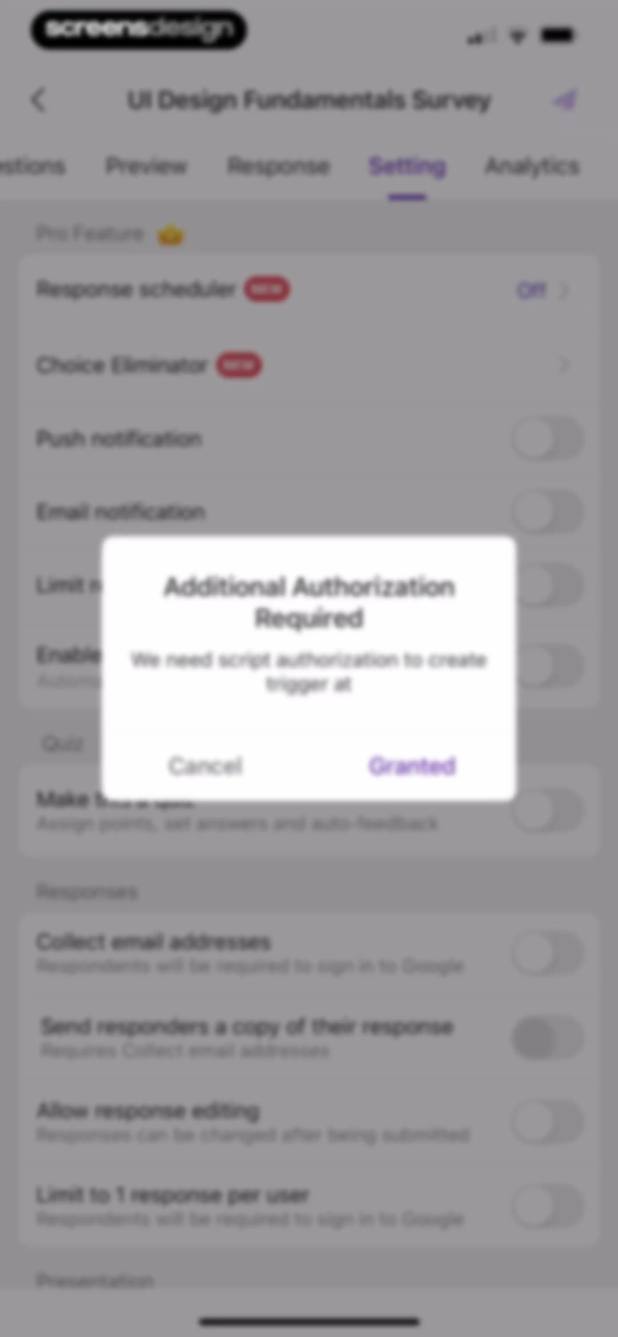 Forms for Google Docs screen 61