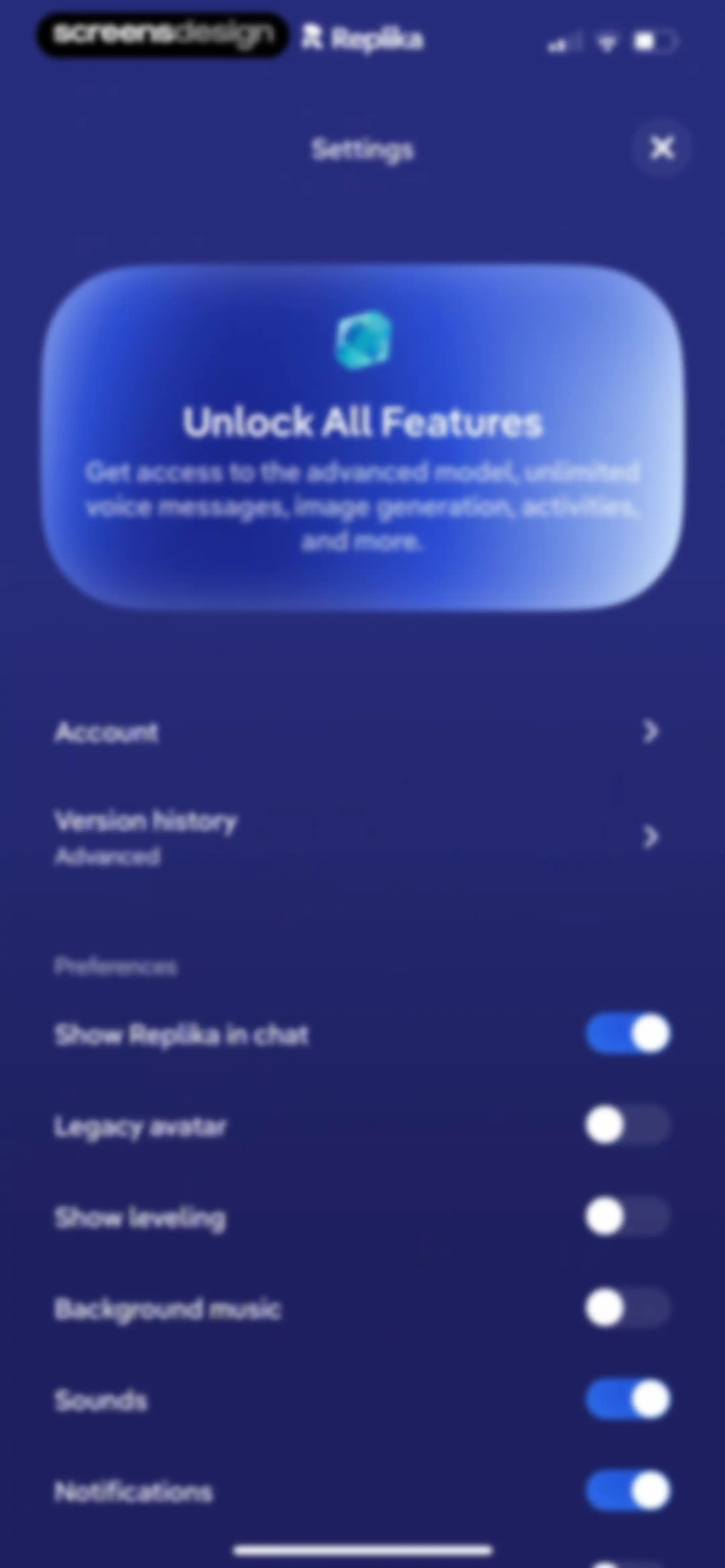 Replika - AI Companion Chat screen 86