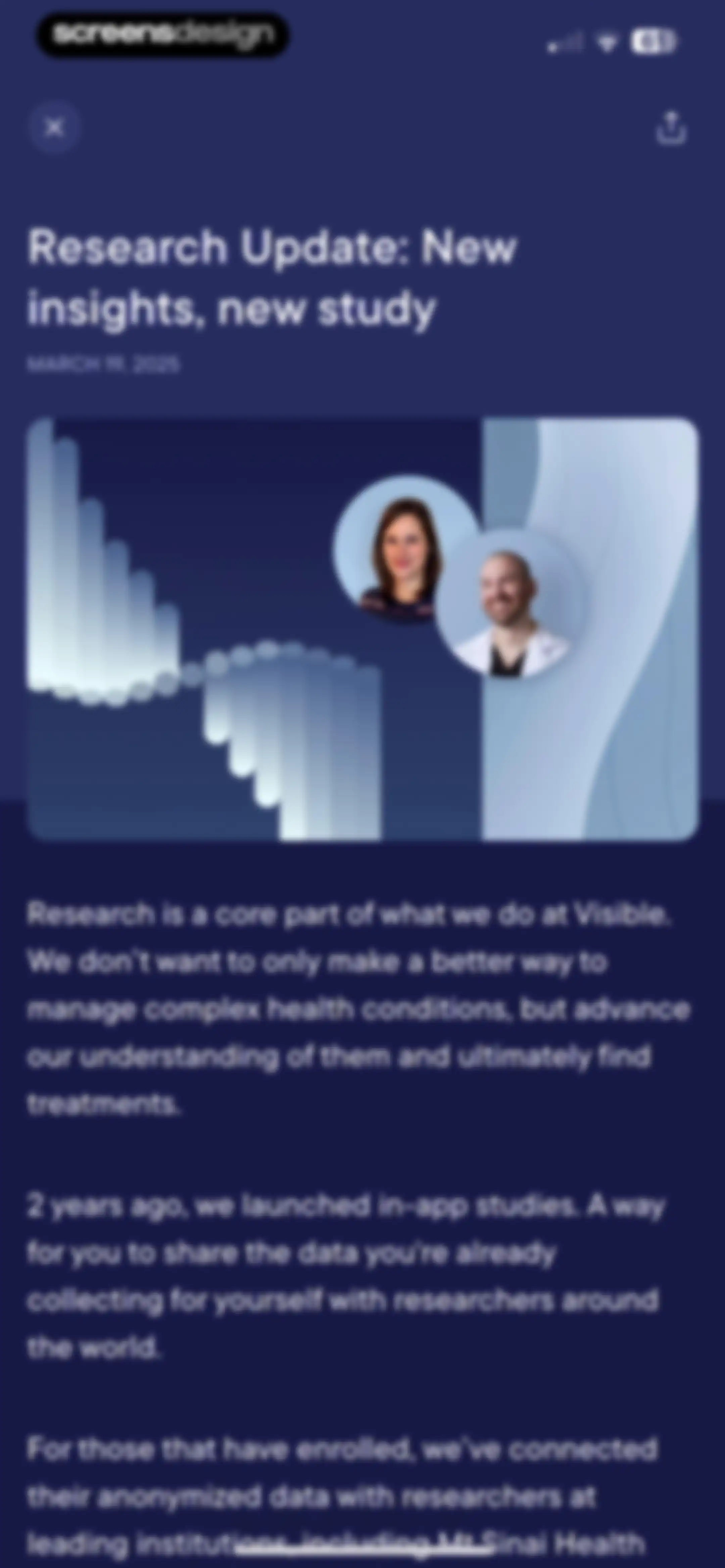 Visible: Pacing for illness screen 124