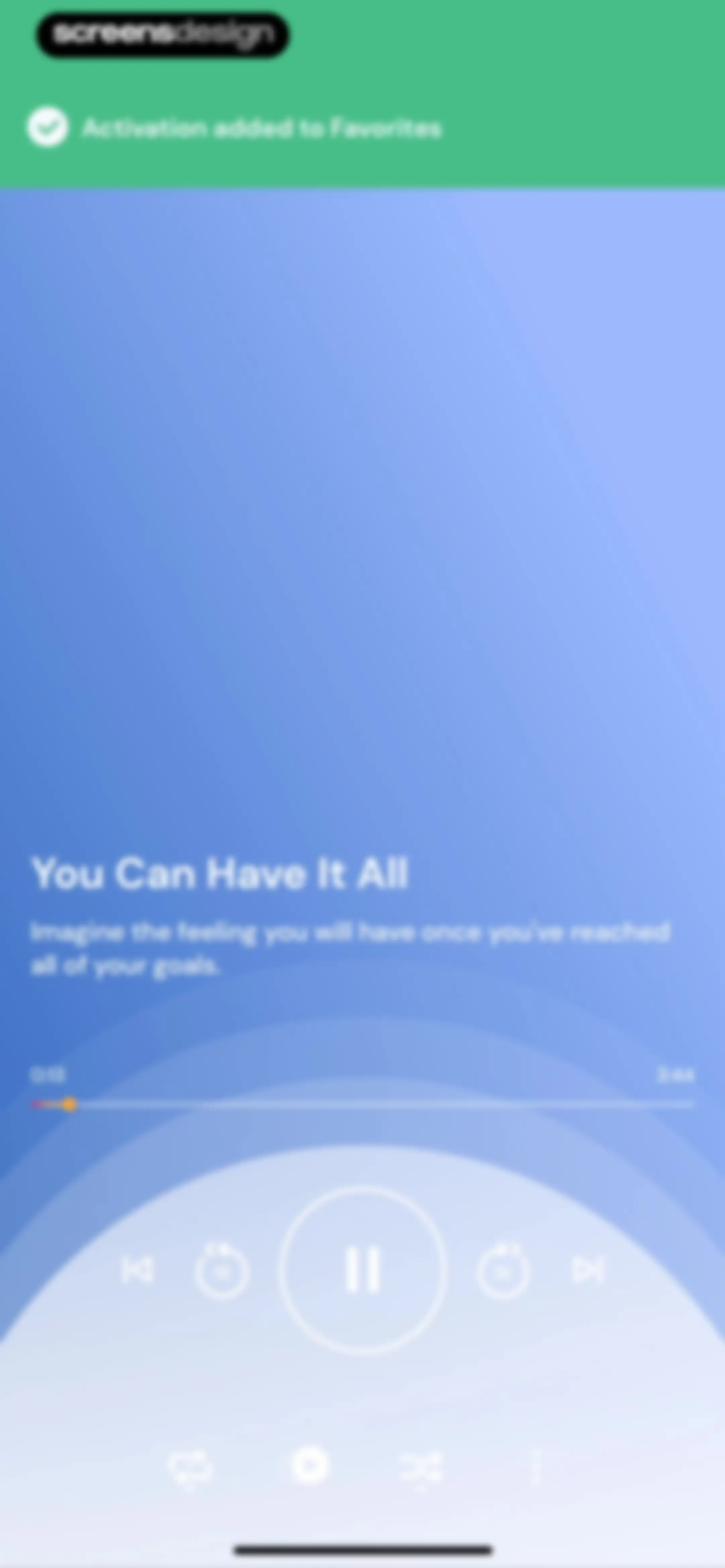 Activations: Daily Motivation screen 33