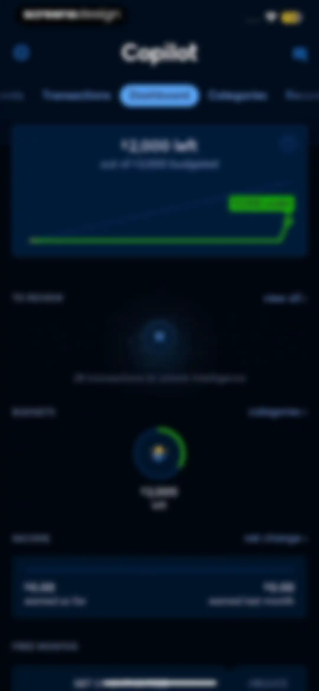 Copilot: Track & Budget Money screen 55