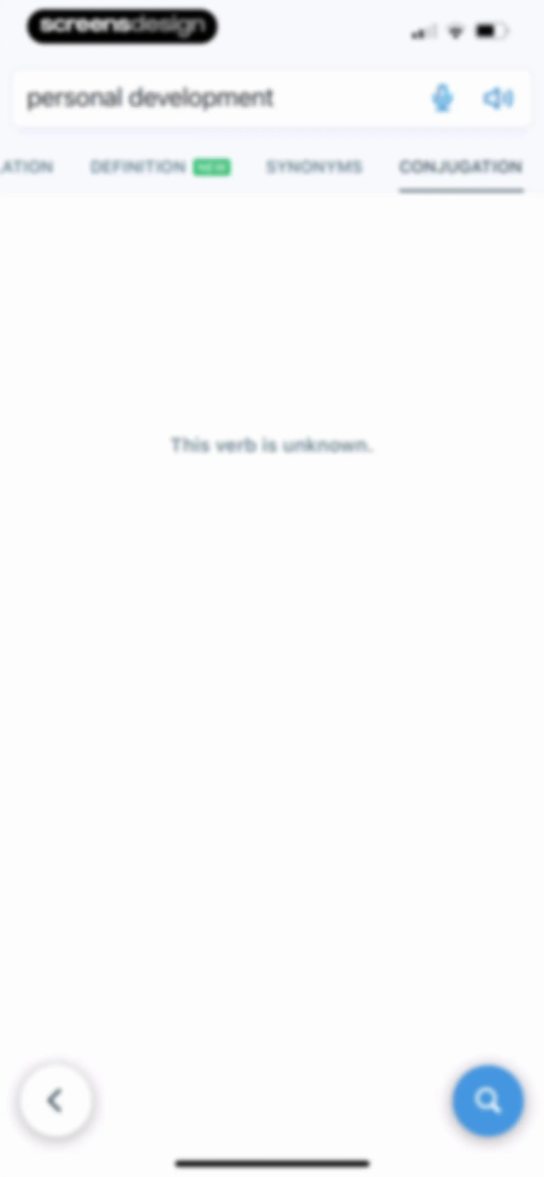 Reverso translate and learn screen 40
