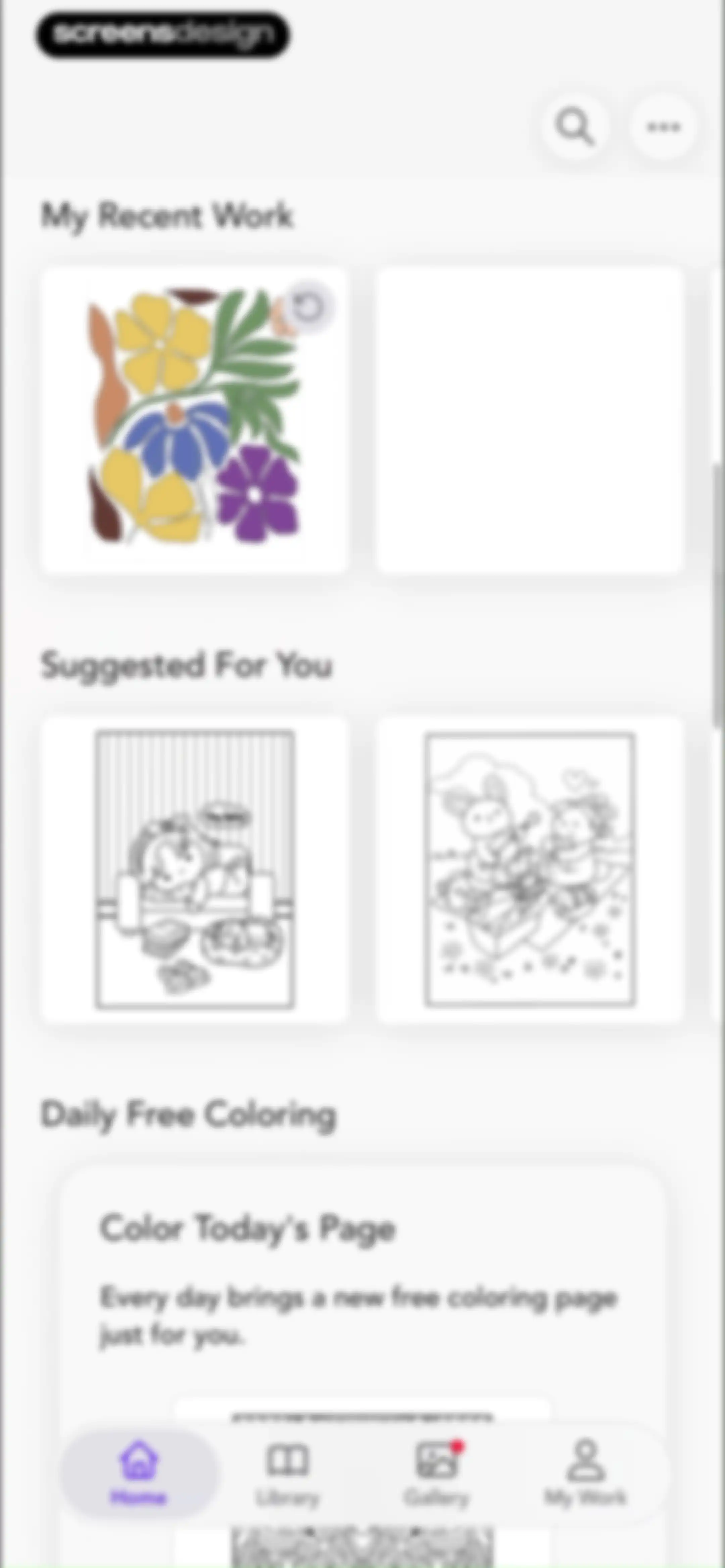 Adult Coloring Book - Pigment screen 73