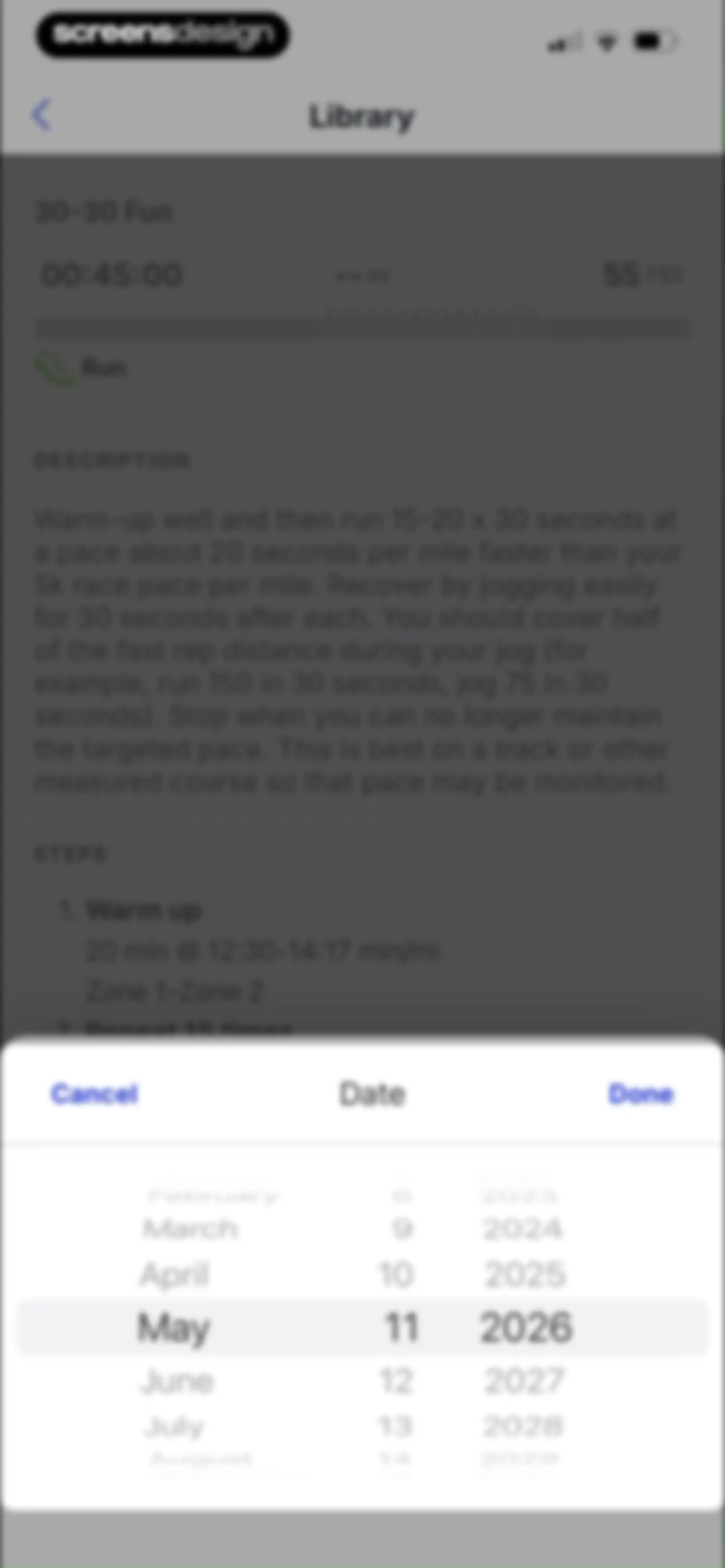 TrainingPeaks: Plan Train Lift screen 97