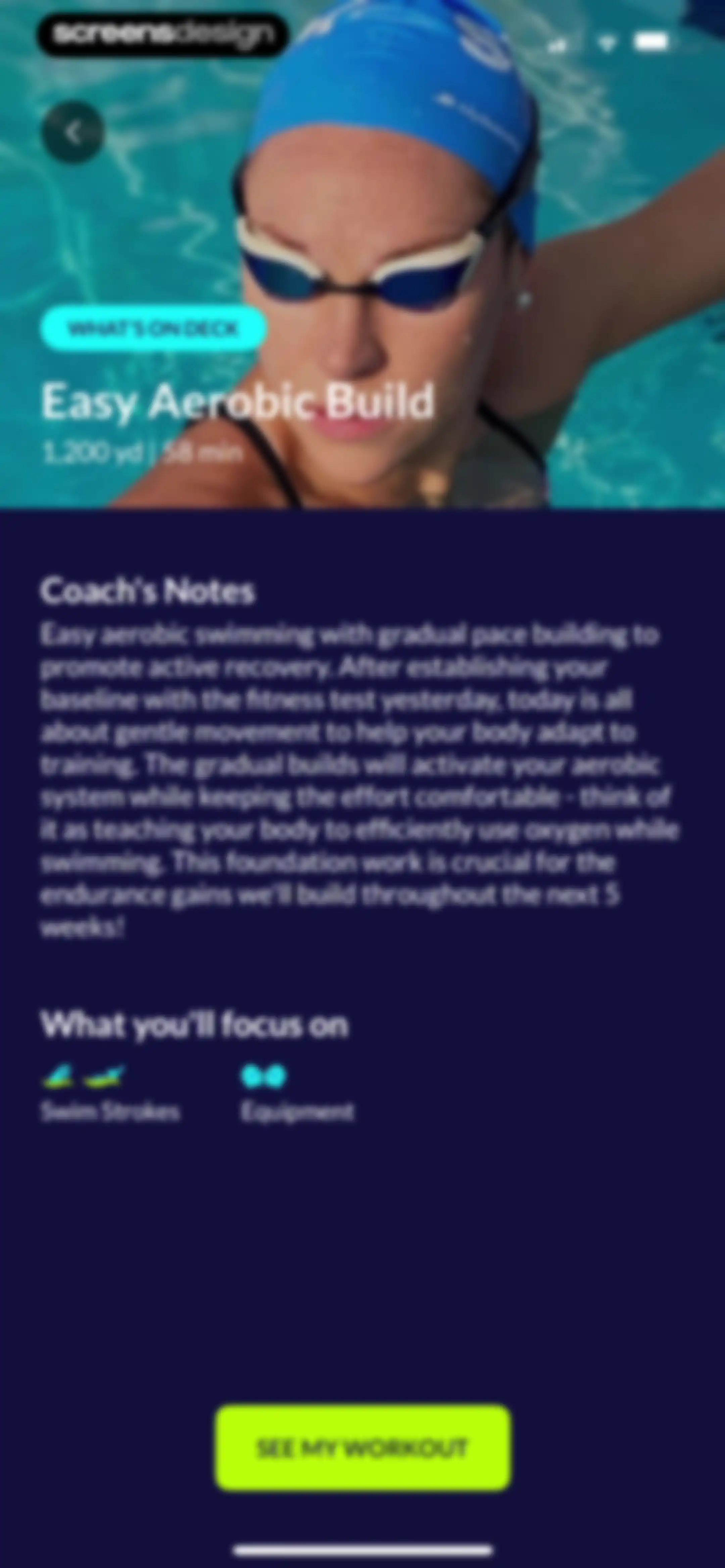 MySwimPro: #1 Swim Workout App screen 93