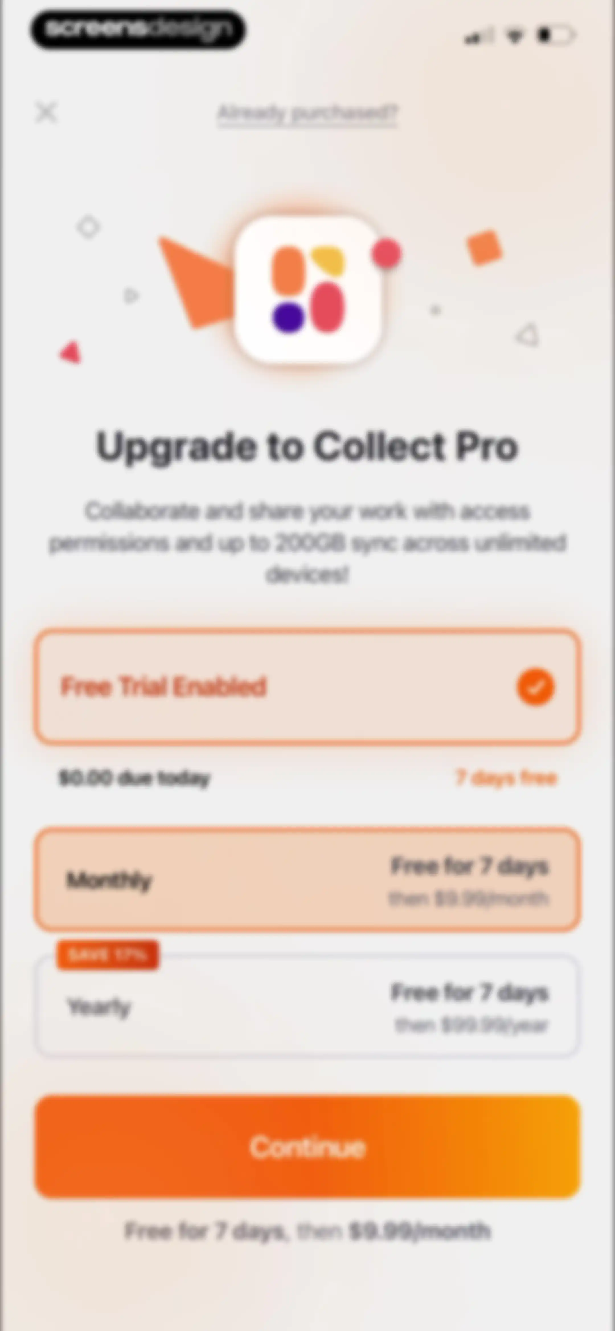 Collect by WeTransfer screen 7