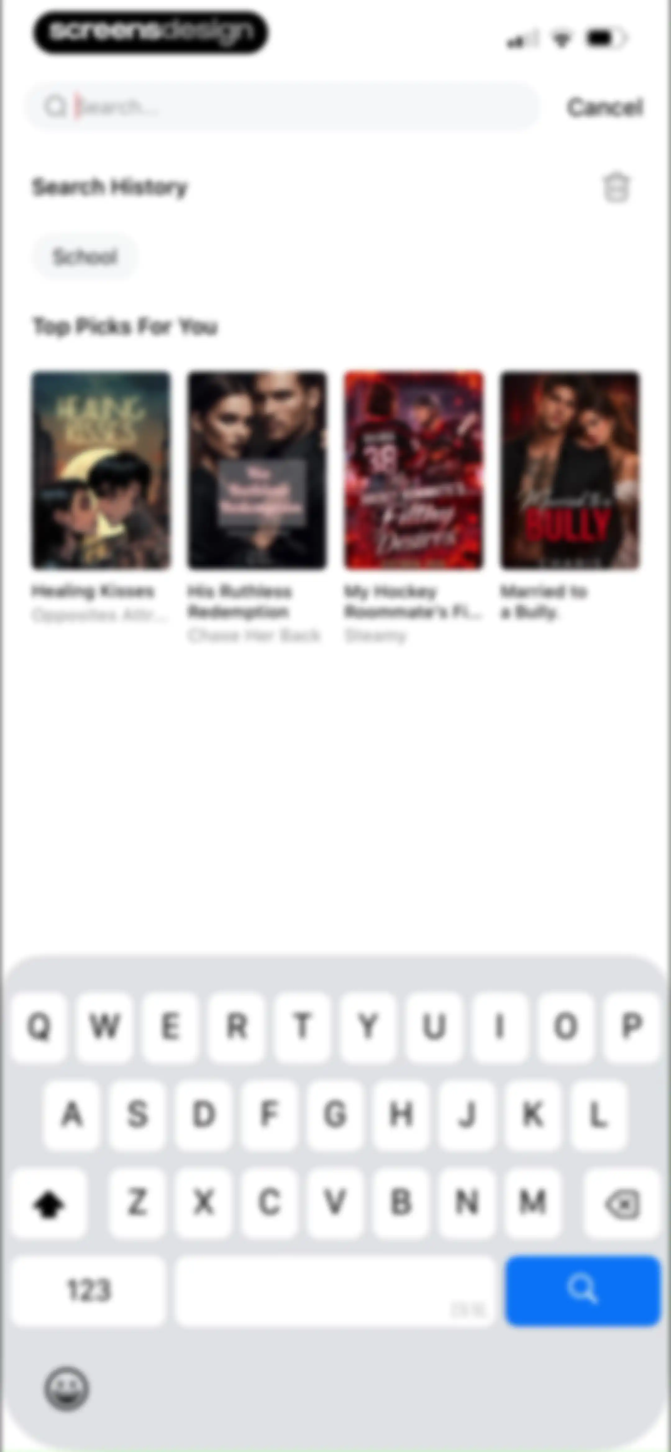 Literie screen 56