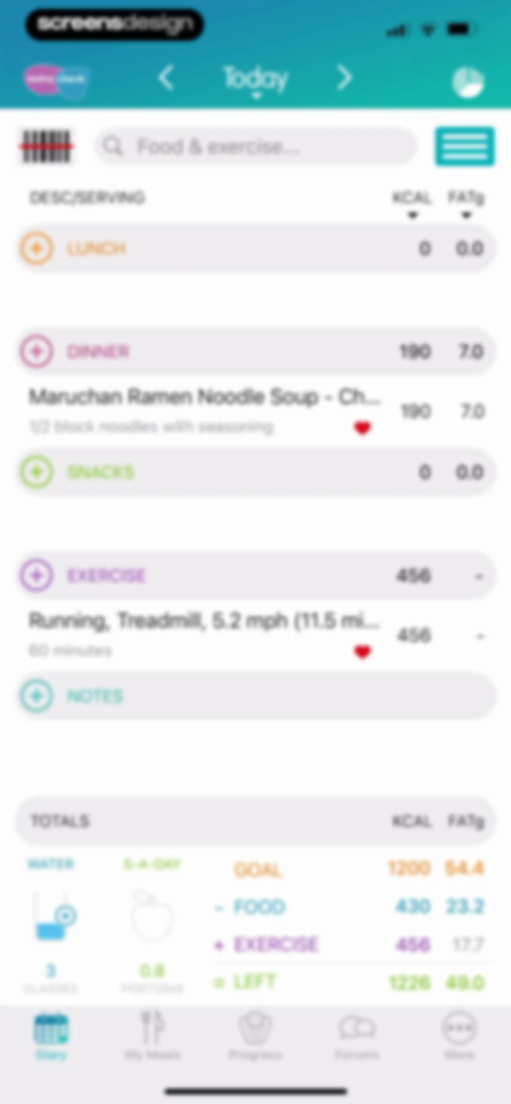 Calorie Counter + screen 76