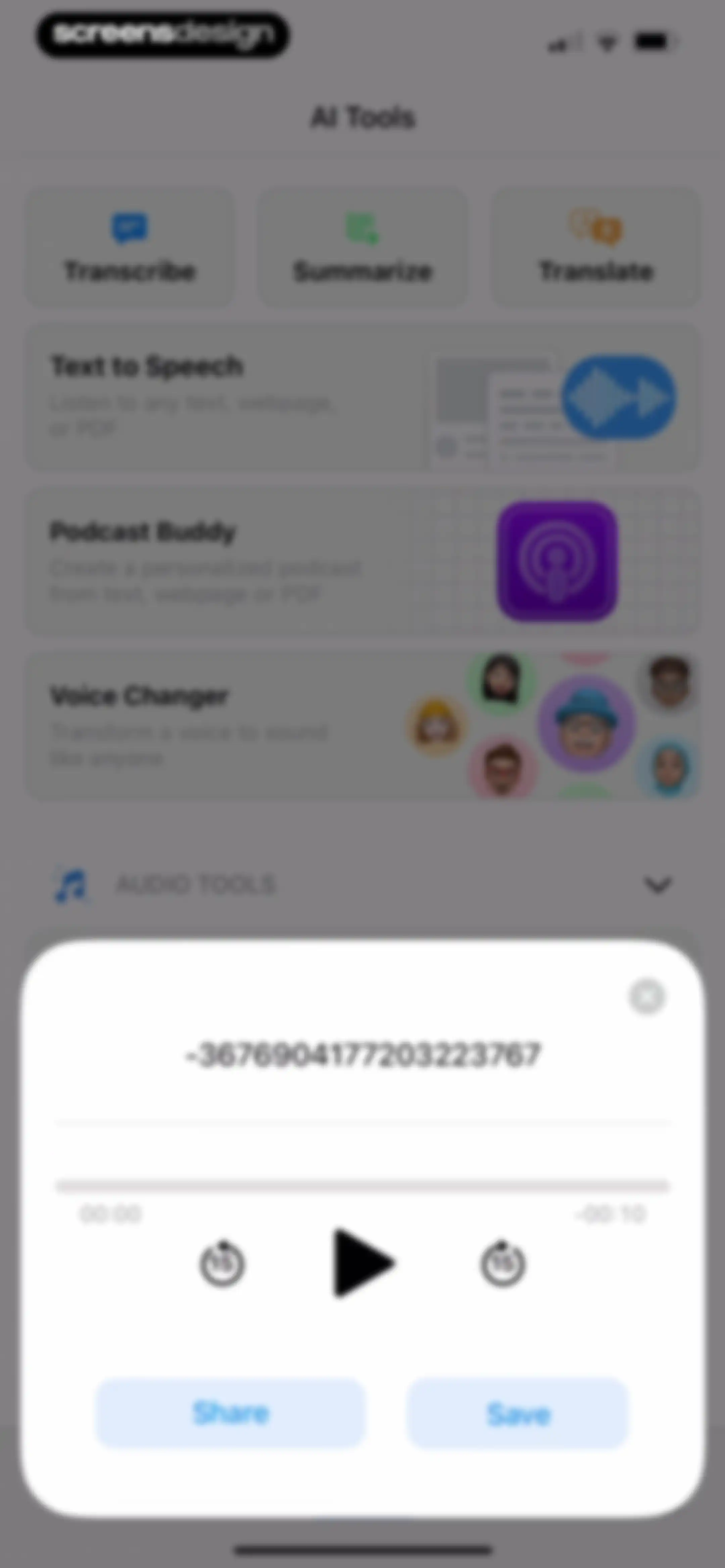 Voice Recorder & Audio Editor screen 110