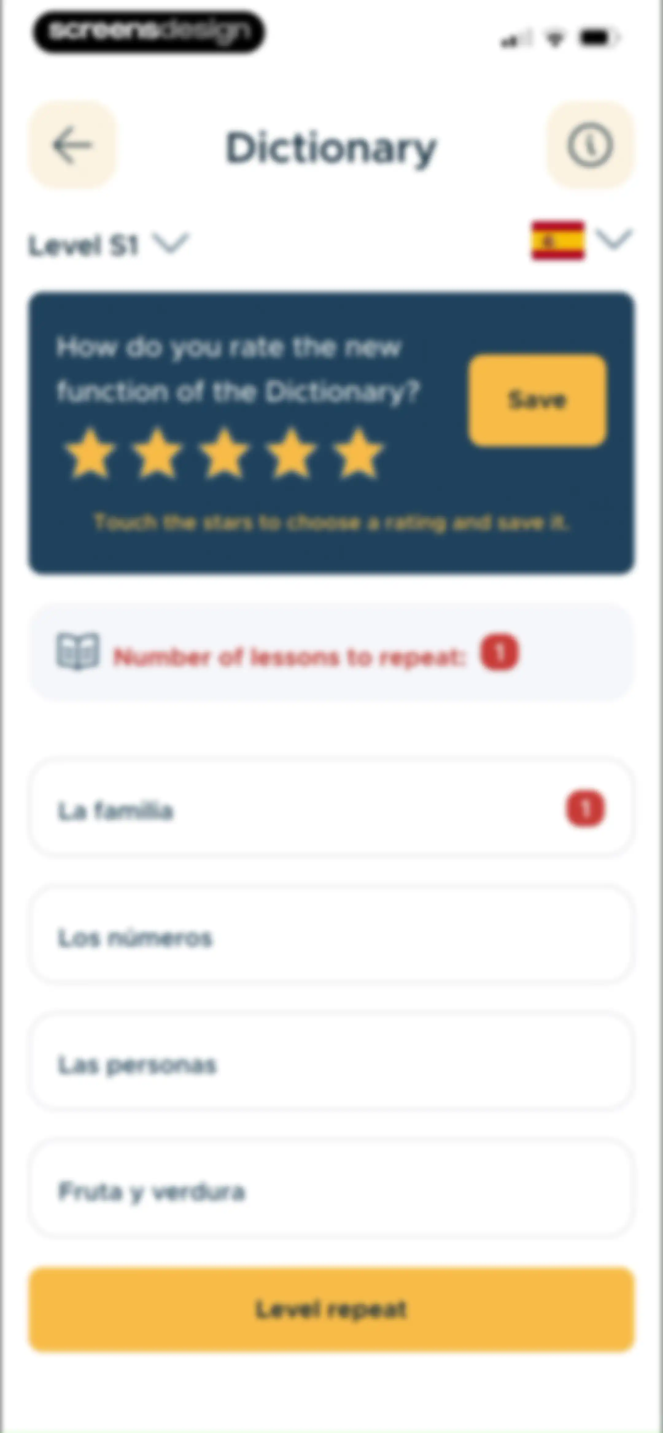 BeeSpeaker Learn English screen 105