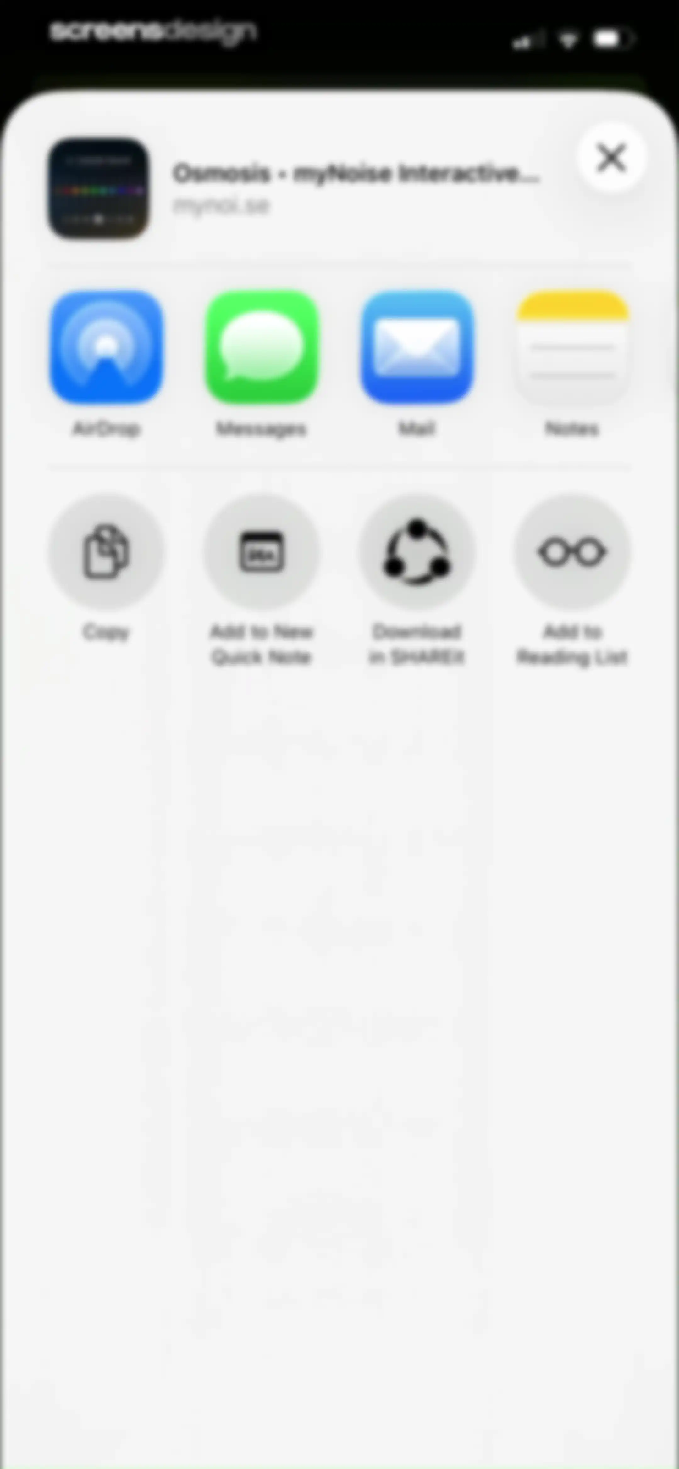 myNoise: Focus · Relax · Sleep screen 11