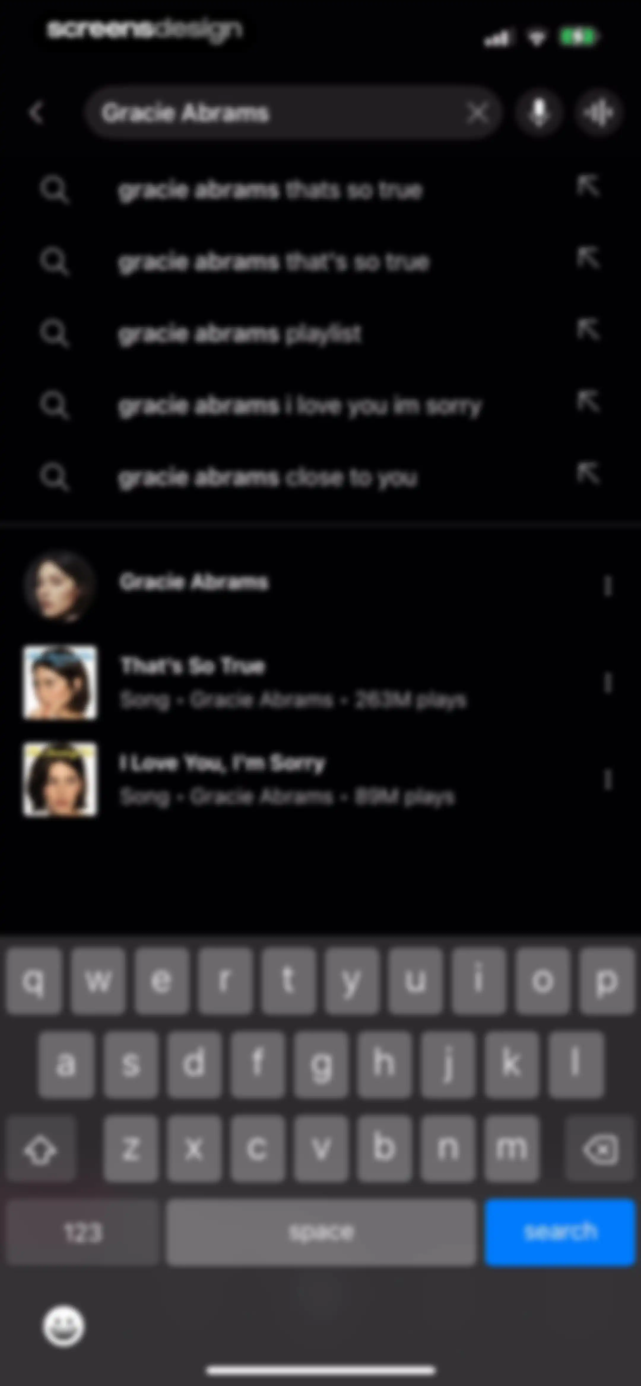 YouTube Music screen 127