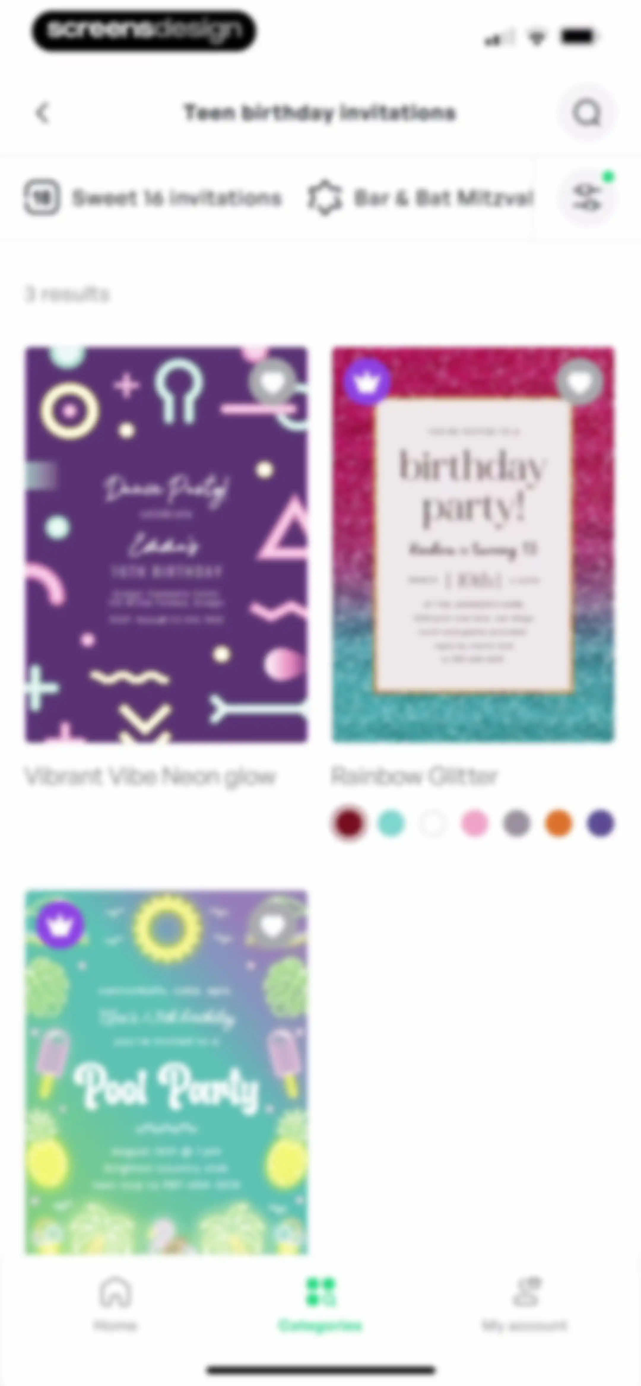 Invitation Maker: Cards & RSVP screen 11