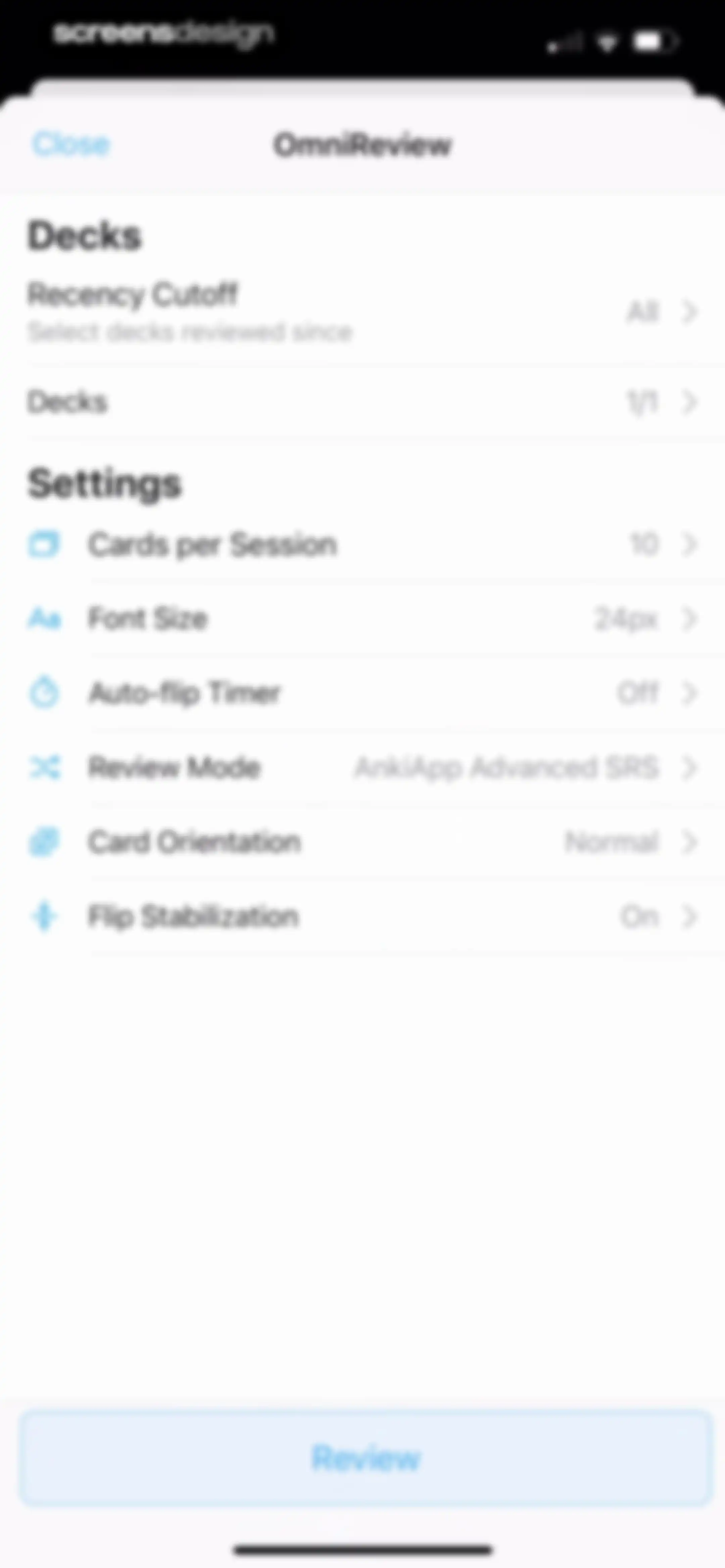 AlgoApp - Flashcards screen 87