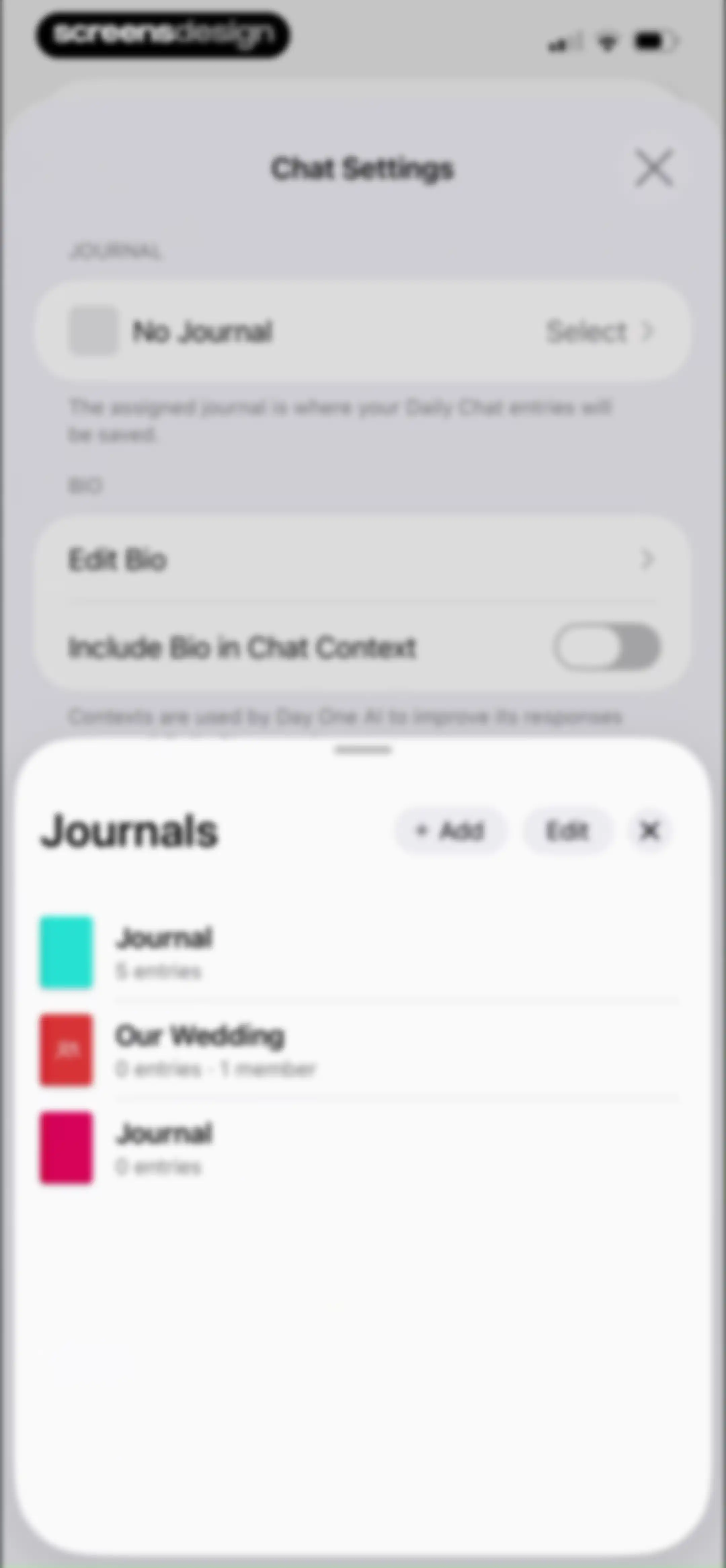 Day One: Daily Journal & Diary screen 88