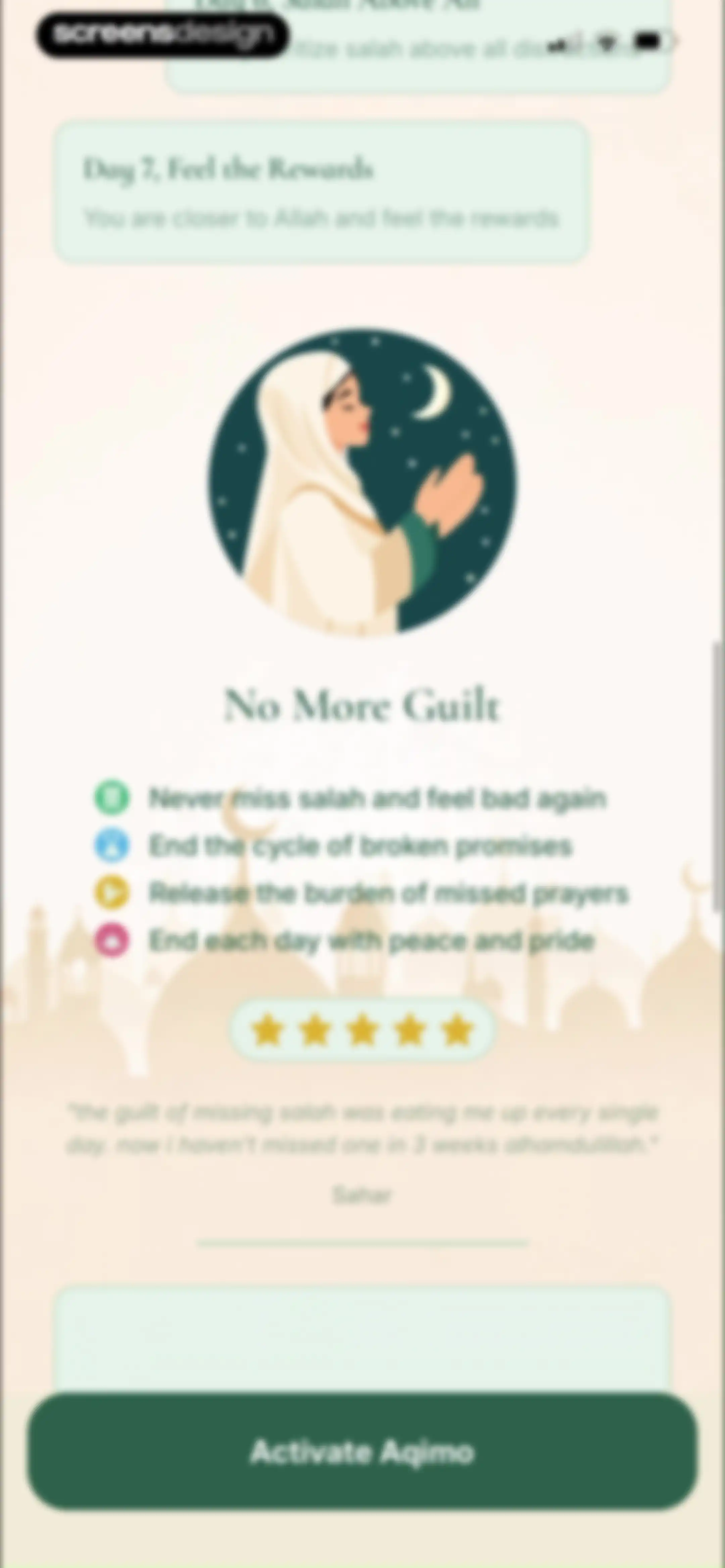 Aqimo: Salah Focus screen 21