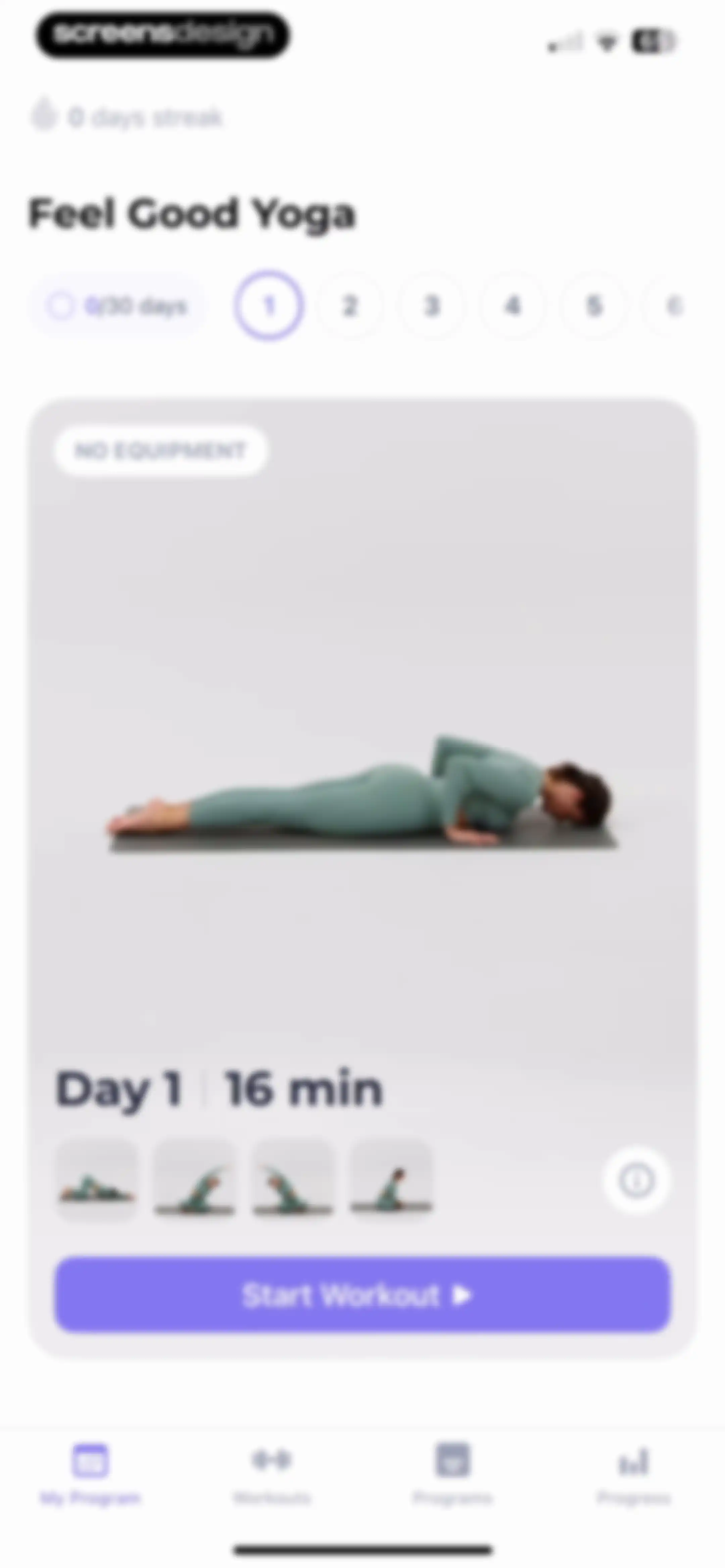 FitMe - Lazy Workout at Home screen 106
