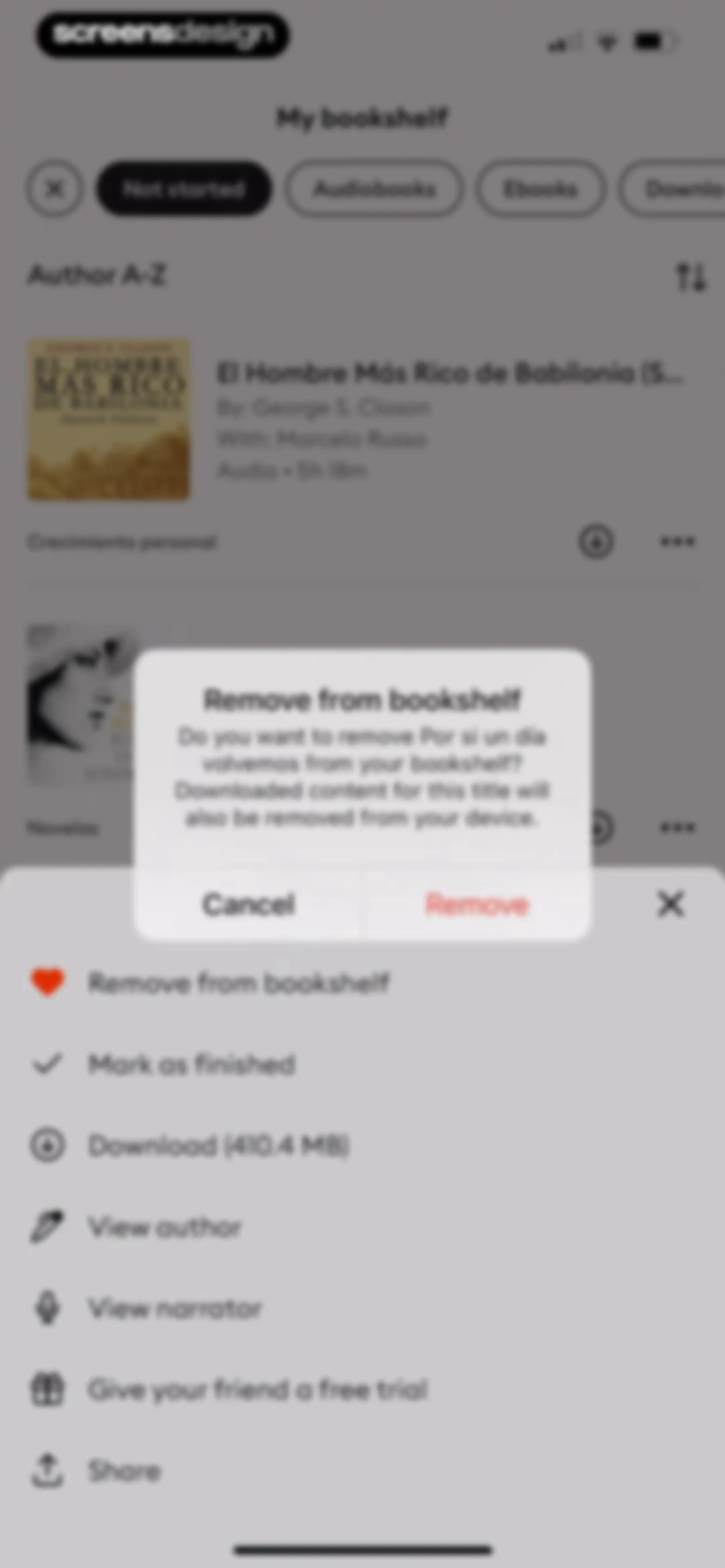 Storytel - Audiobooks Library screen 96