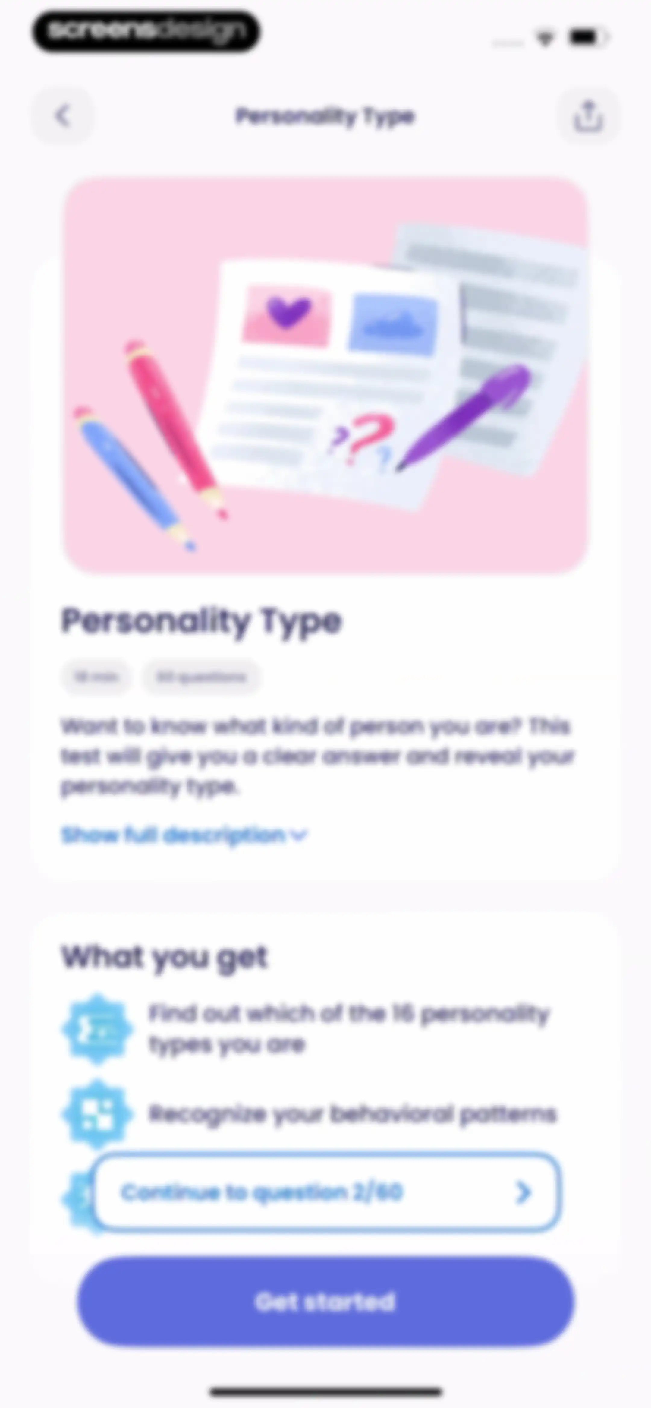 Breeze: Start Self-Discovery screen 94