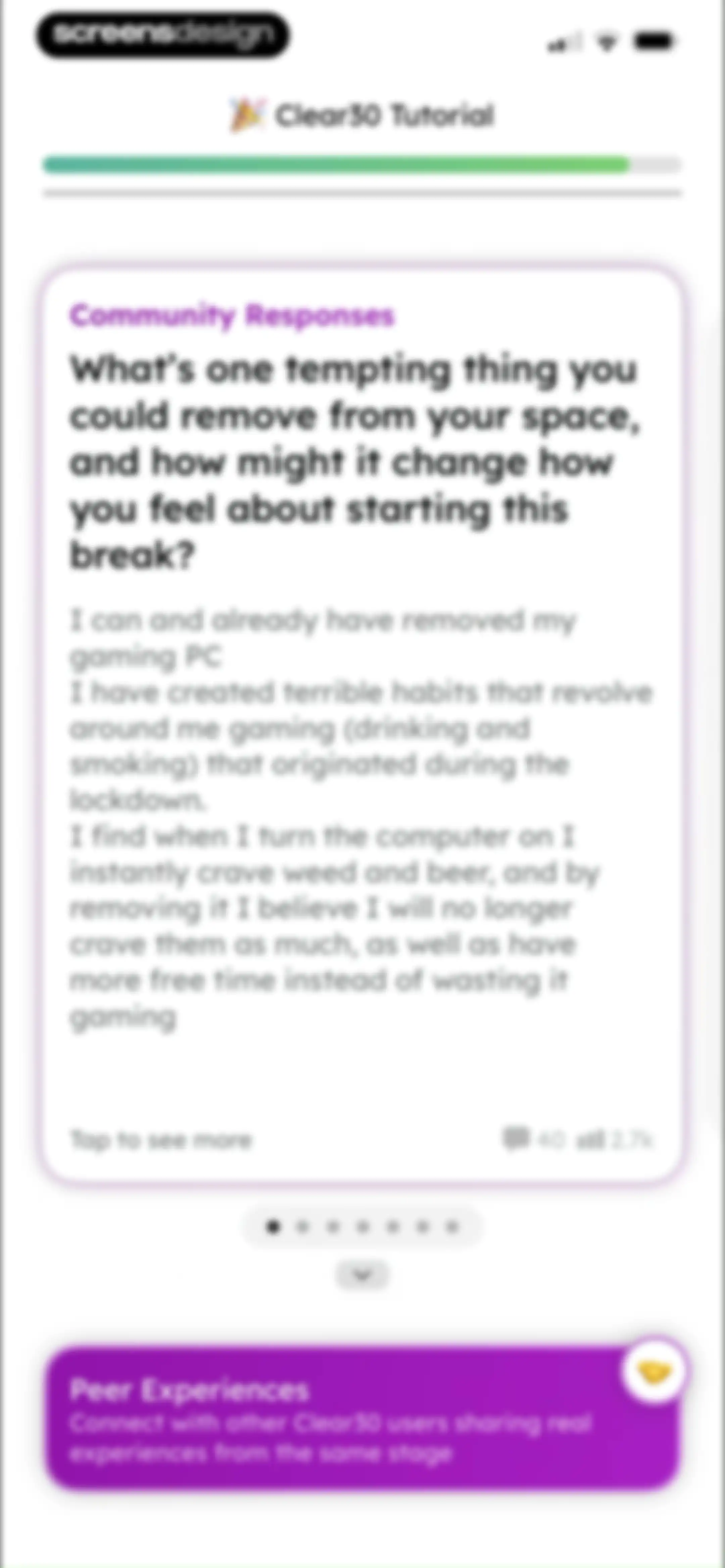 Clear30: Reset From Weed screen 90