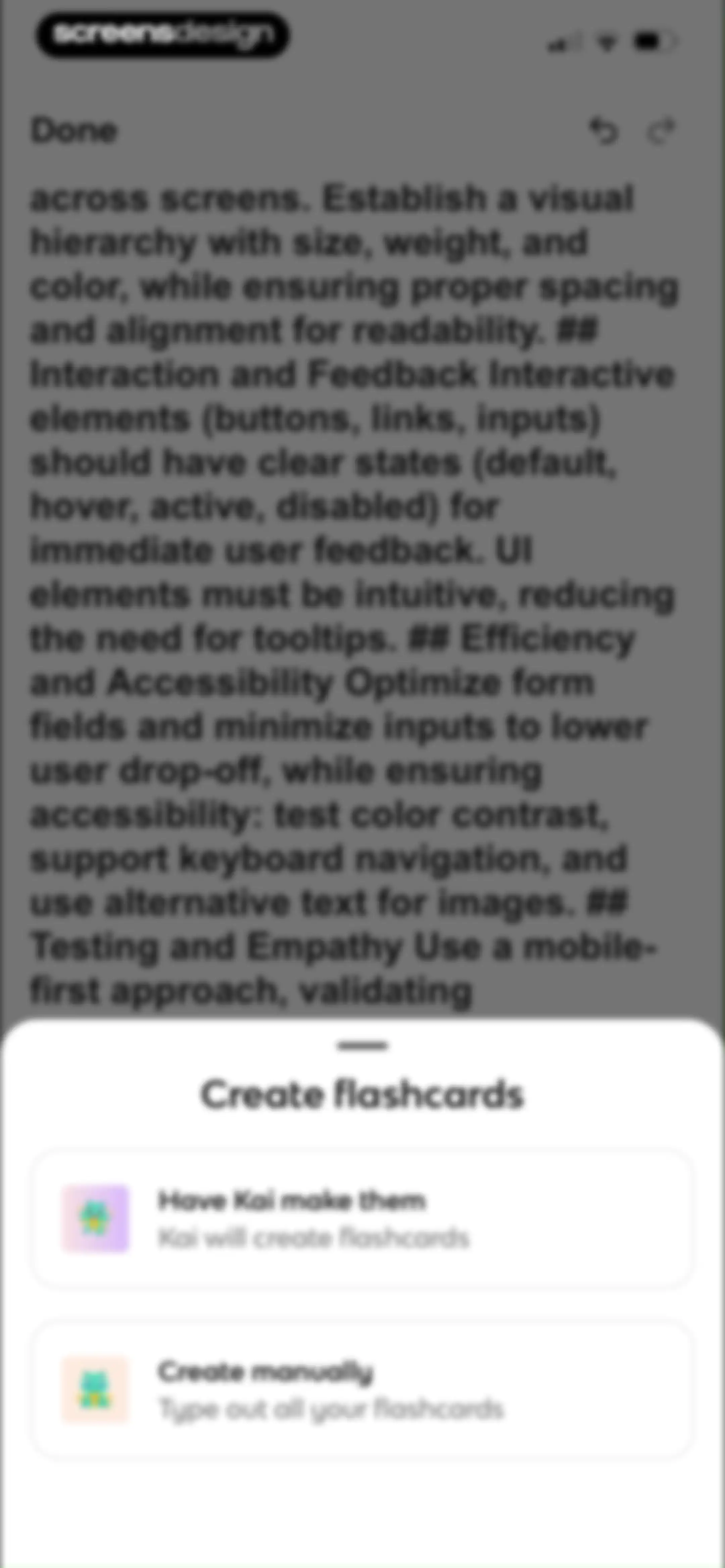 Knowt: AI Flashcards & Notes screen 54