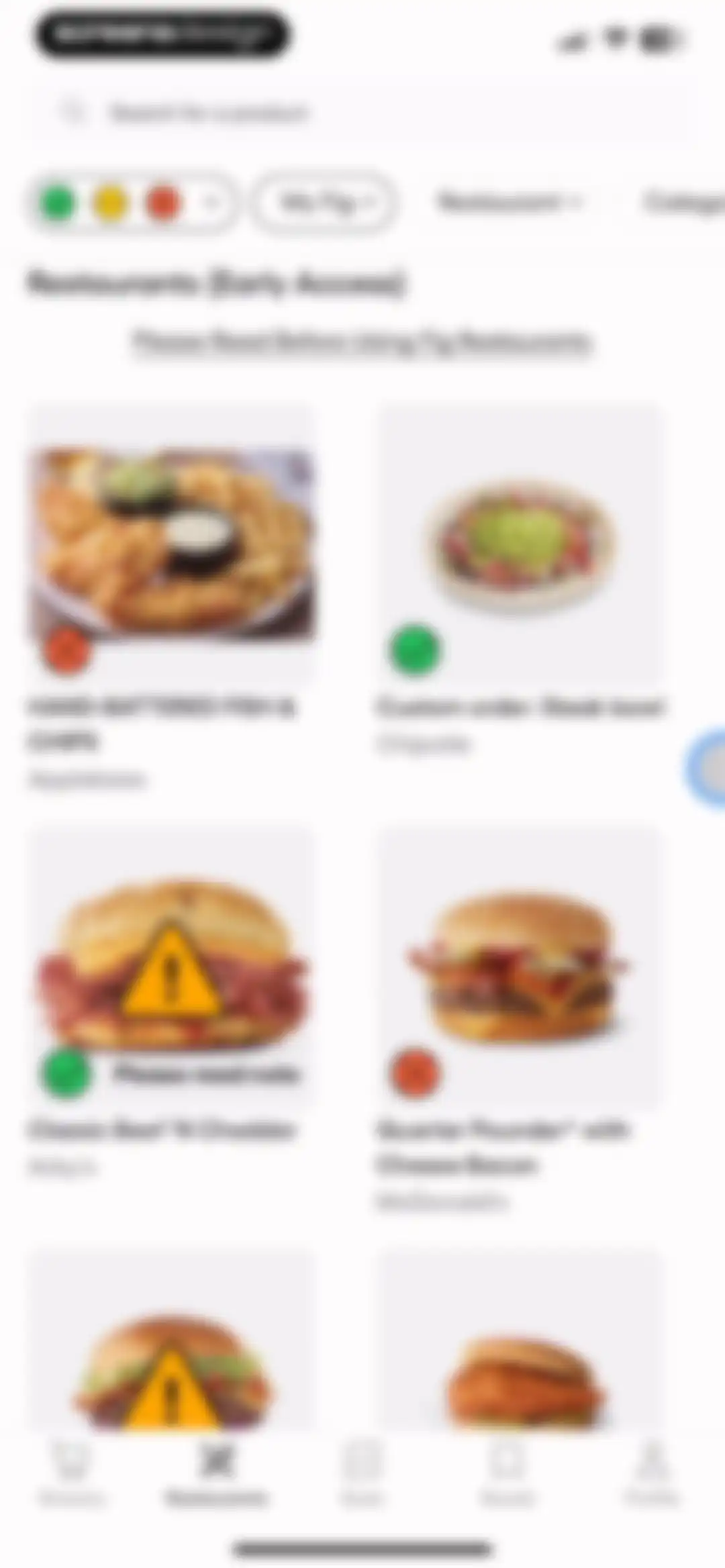 Fig: Food Scanner & Guide screen 37