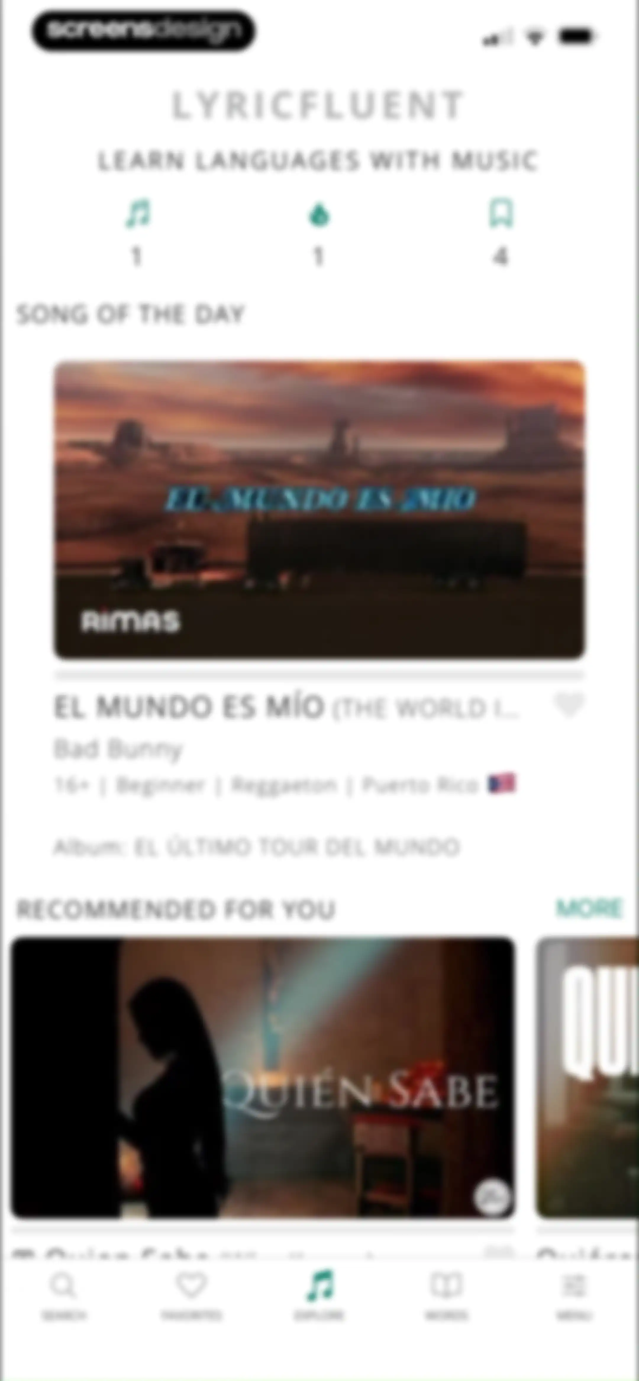 LyricFluent: Learn Languages screen 41