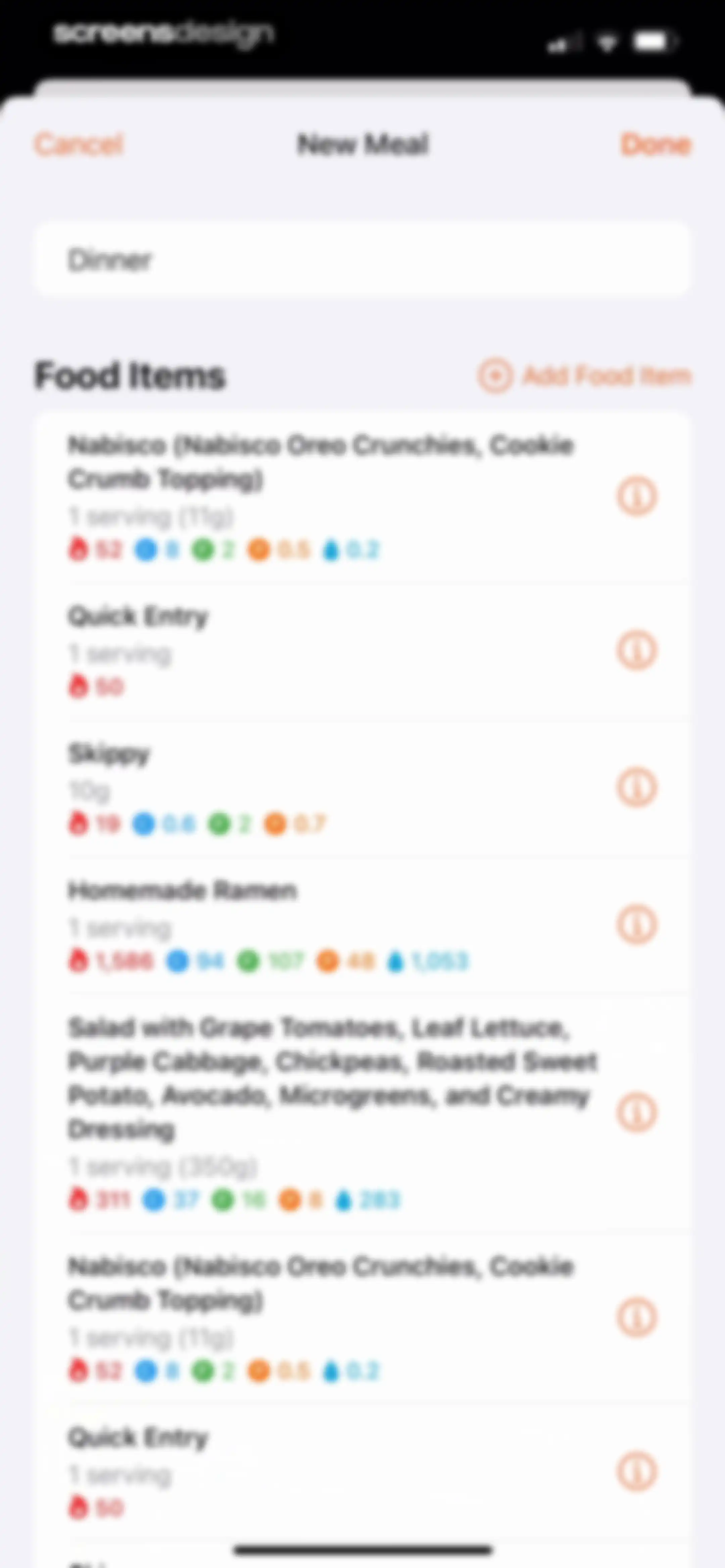 Nutrition Tracker: Foodnoms screen 146
