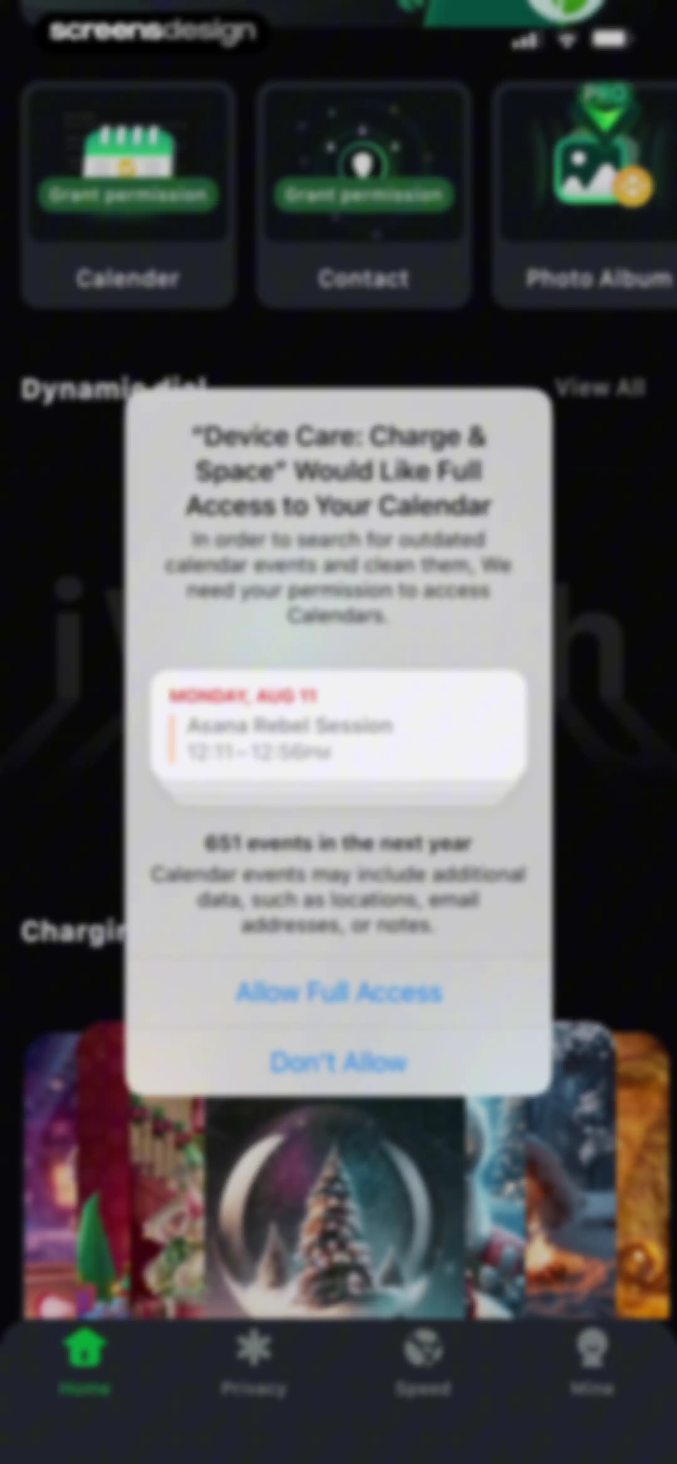 Device Care: Storage & Battery screen 48