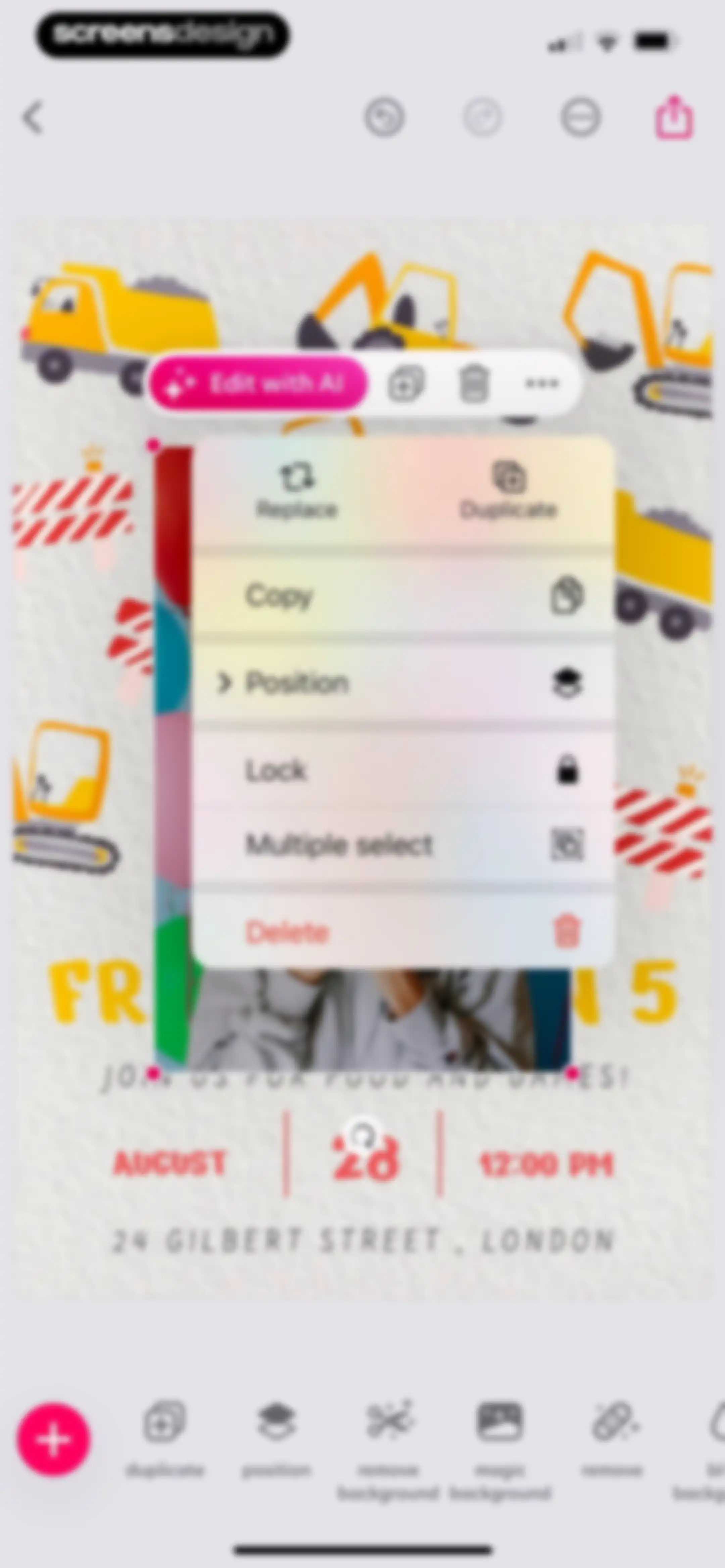 Bazaart AI Photo Editor Design screen 51