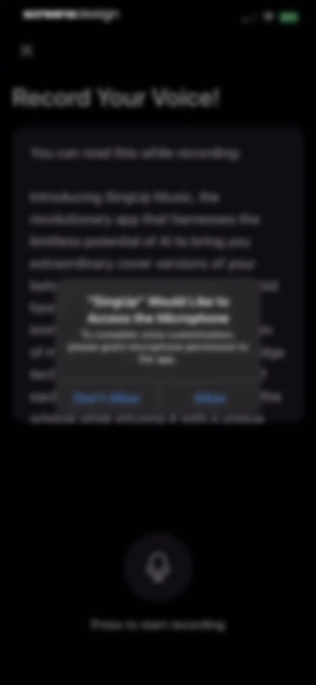SingUp: AI Music Generator screen 20