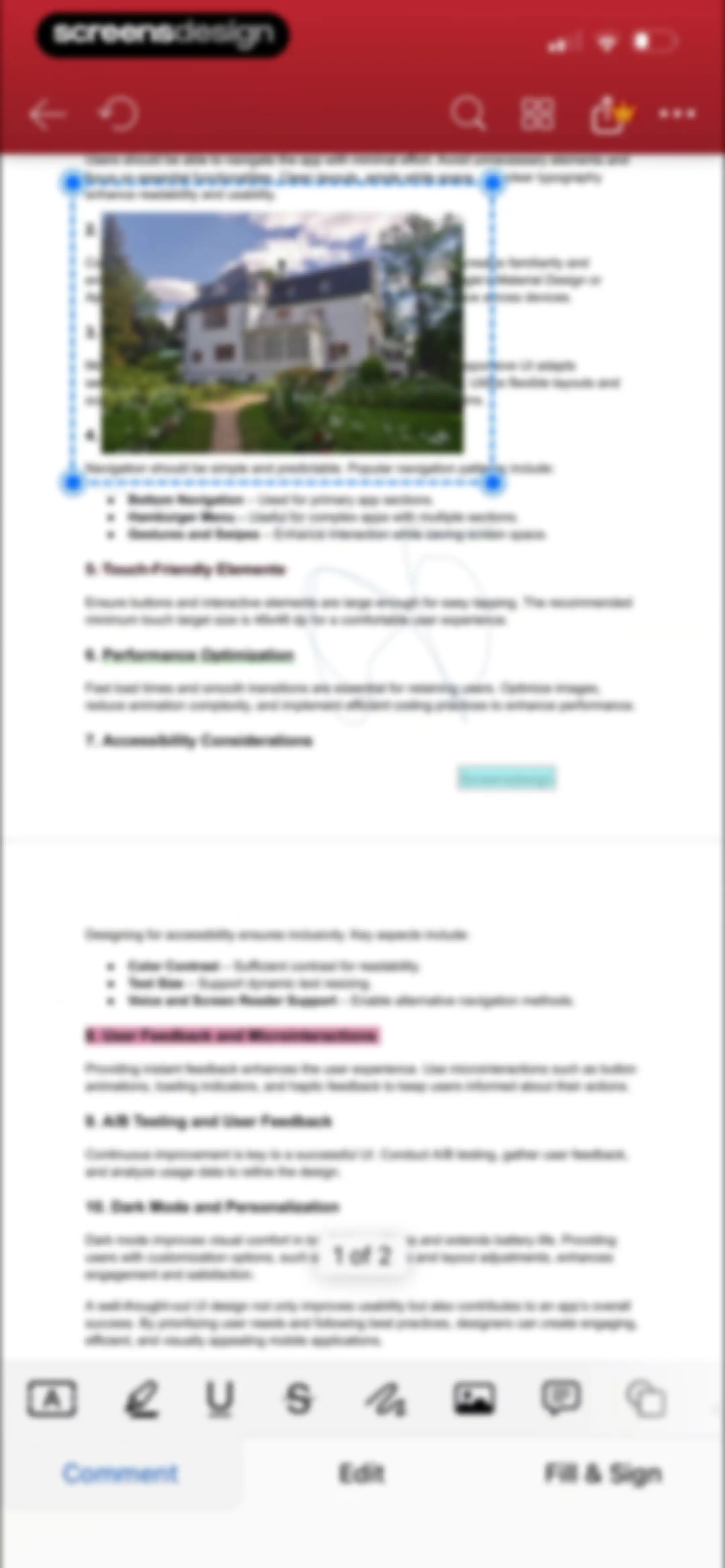 MobiPDF・PDF Text Editor・Reader screen 42
