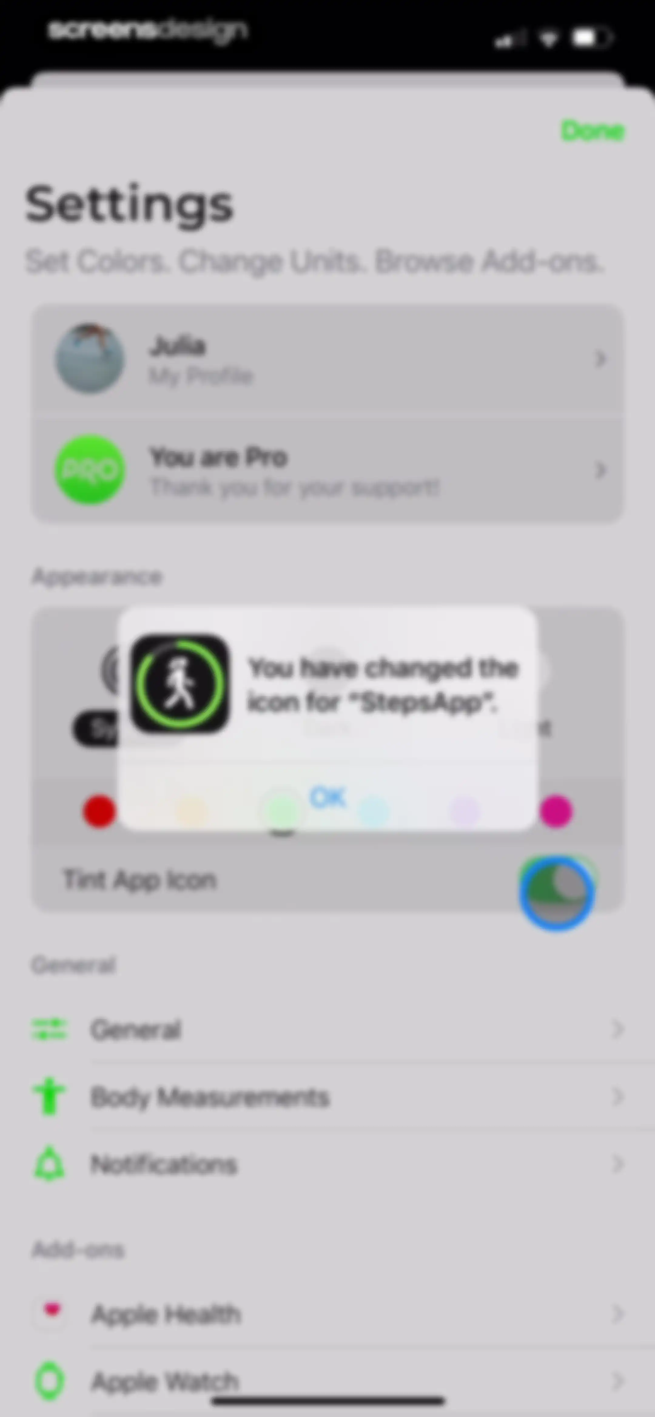 StepsApp Pedometer screen 159