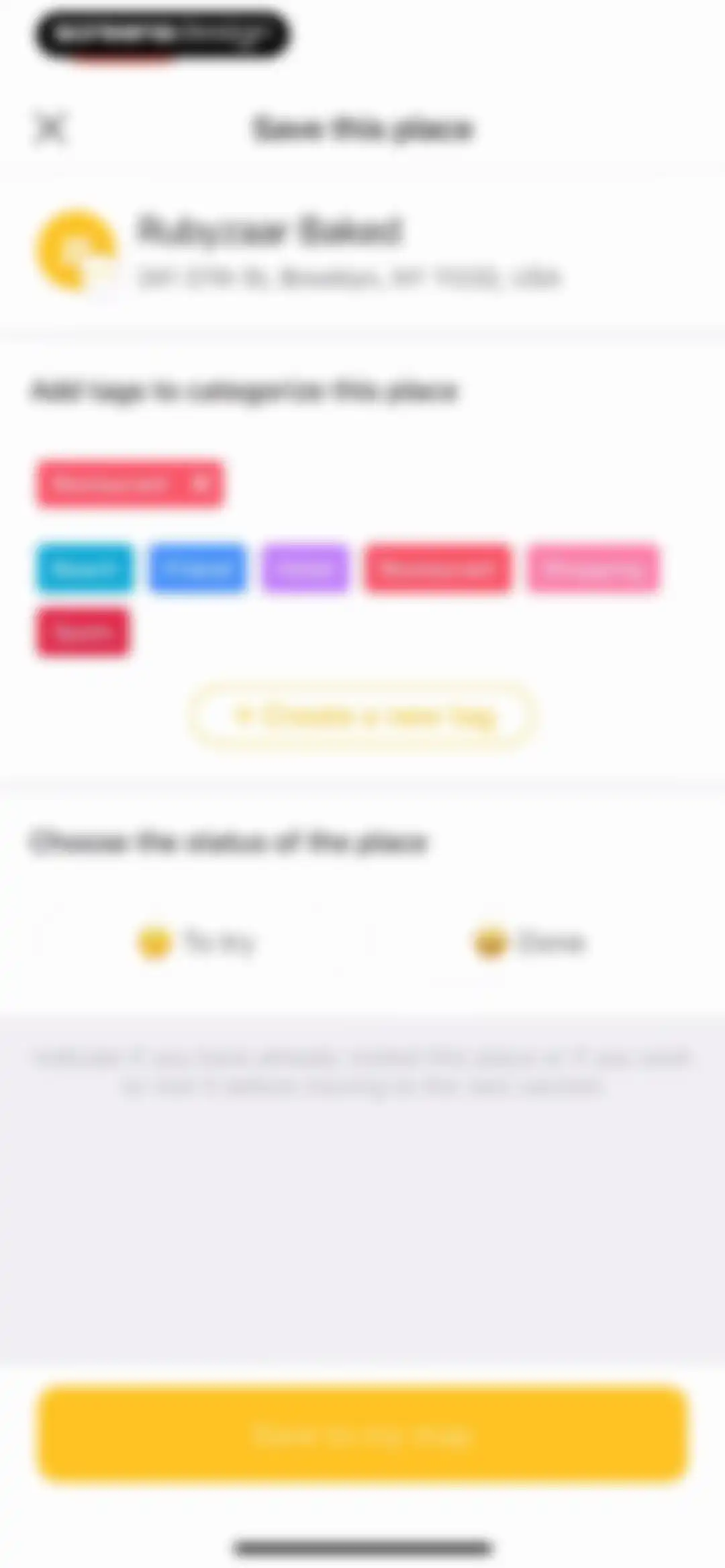 Mapstr – Save & Follow Places screen 88