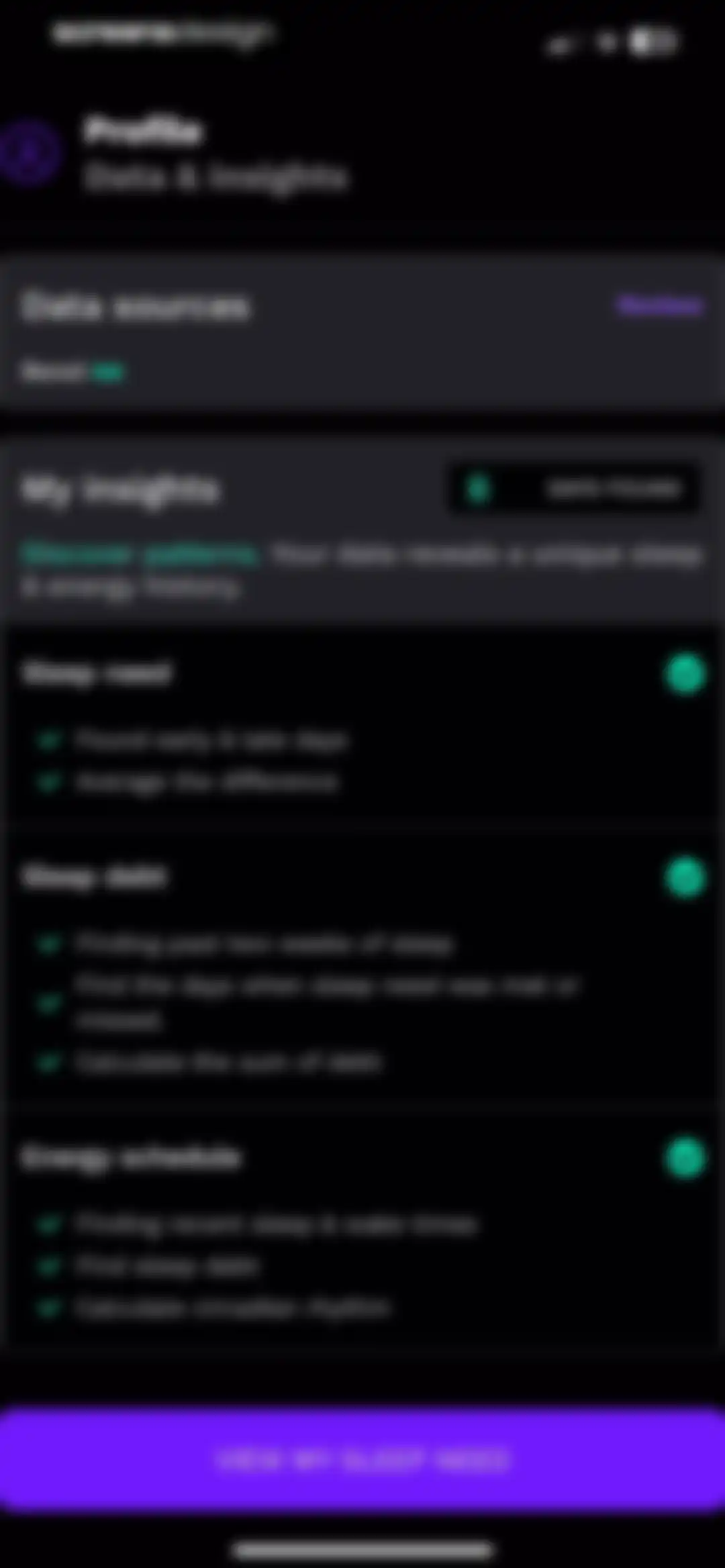 RISE: Sleep Tracker screen 29