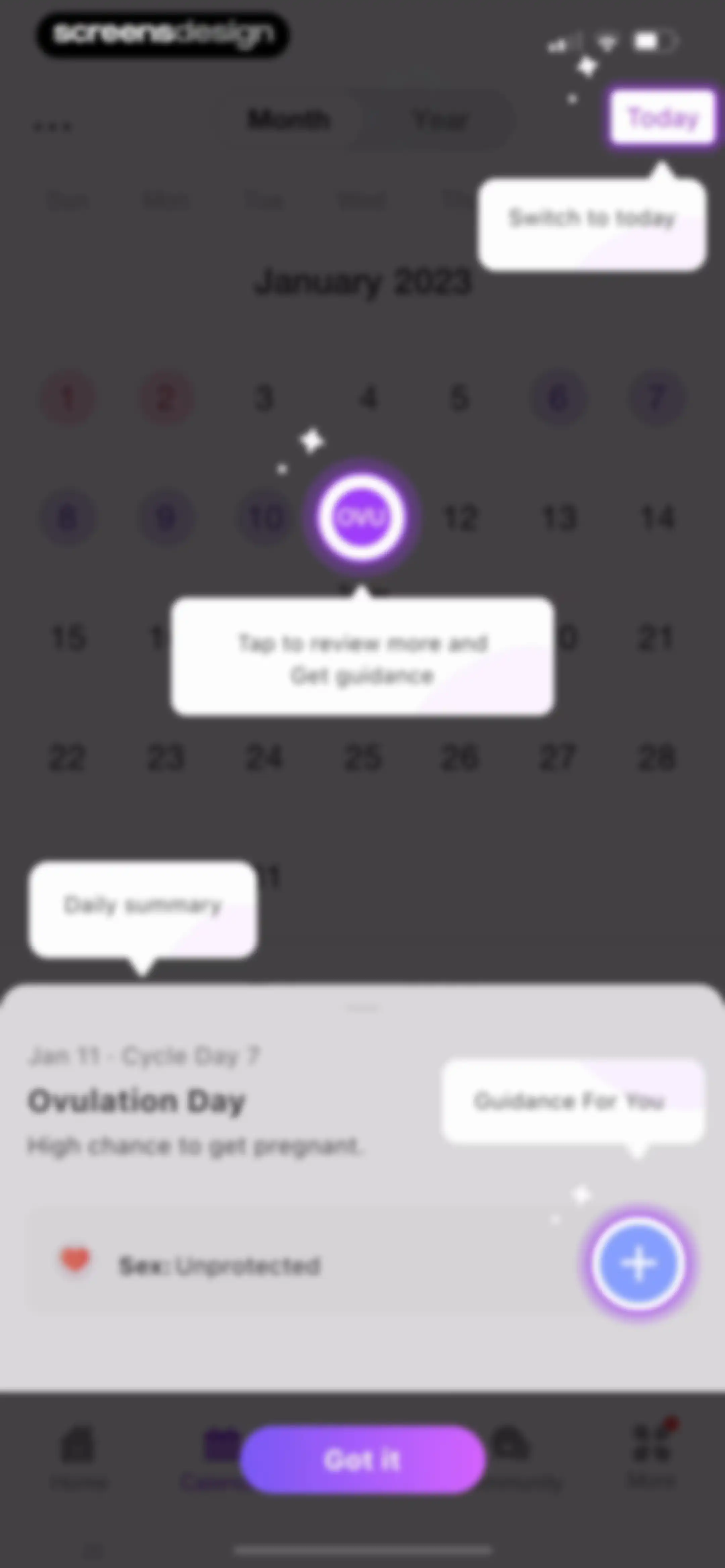 Premom-Ovulation Tracker, PCOS screen 101