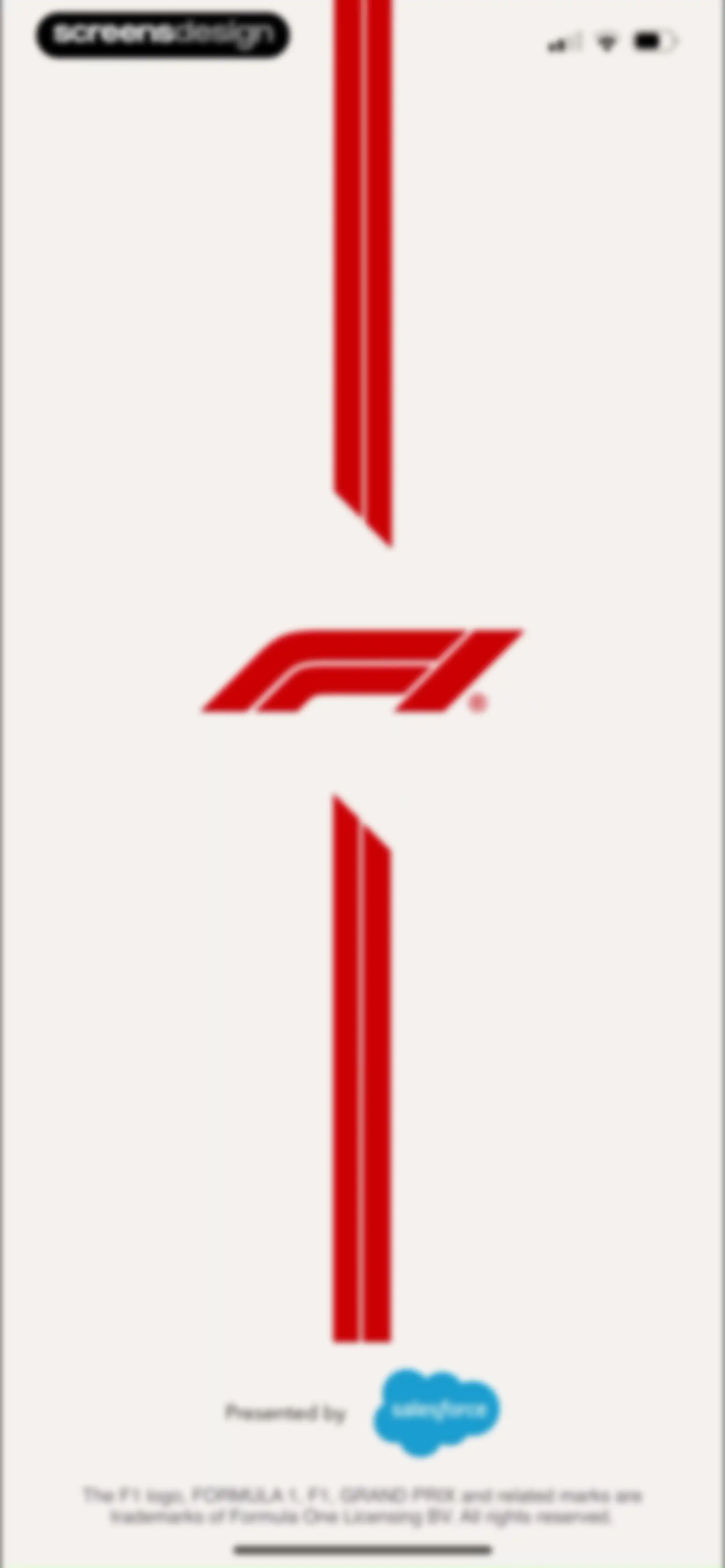 Formula 1® screen 1