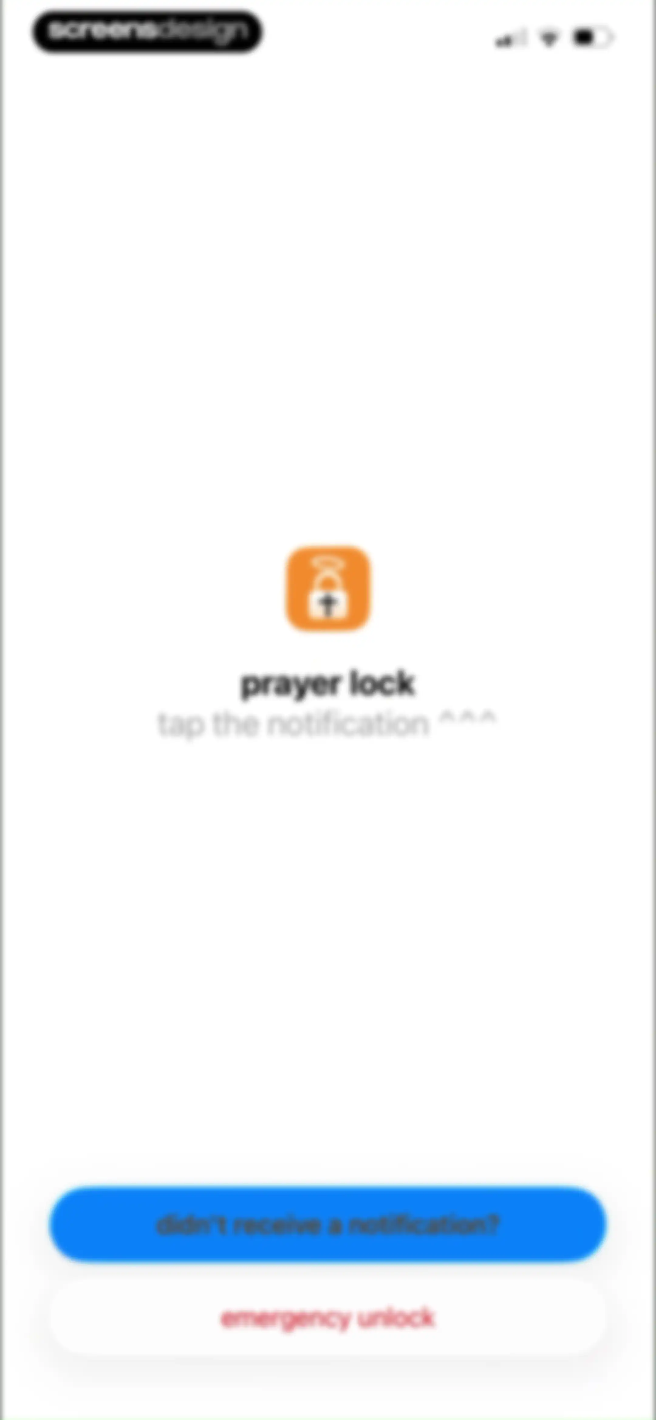 prayer lock: christian focus screen 70