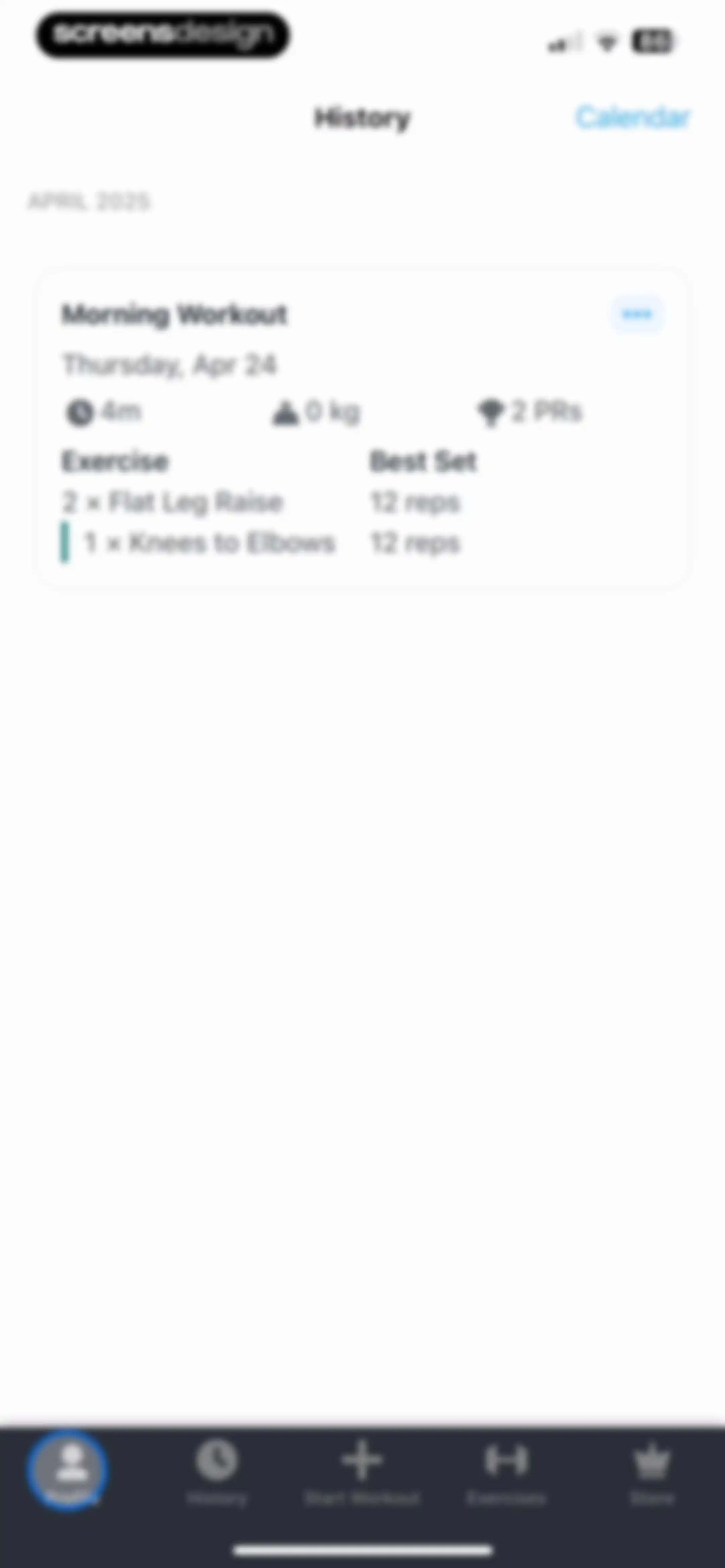 Strong Workout Tracker Gym Log screen 107