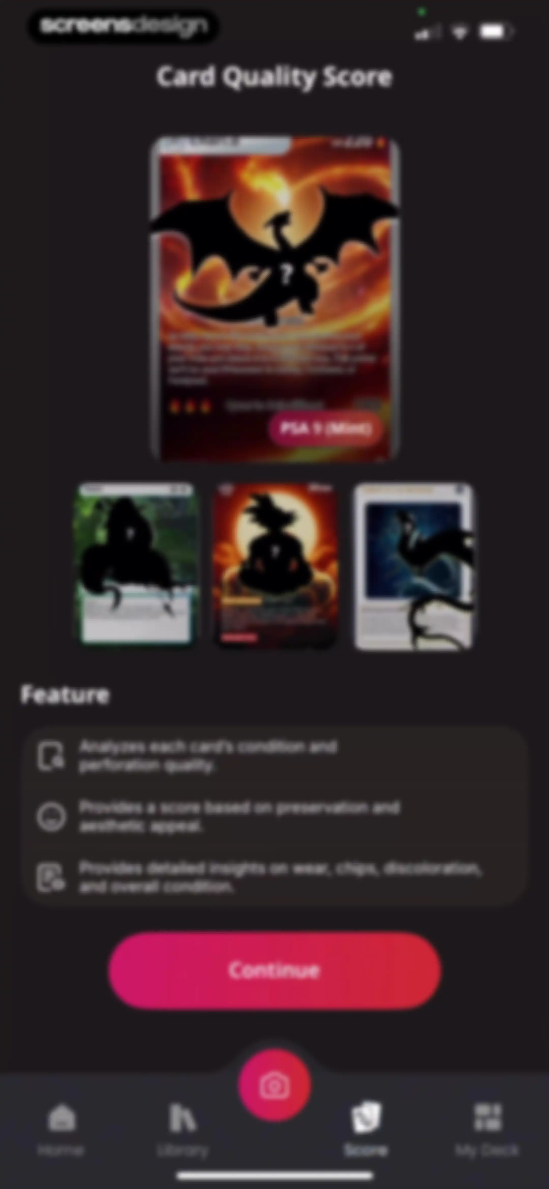 TCG Card Identifier Value screen 40