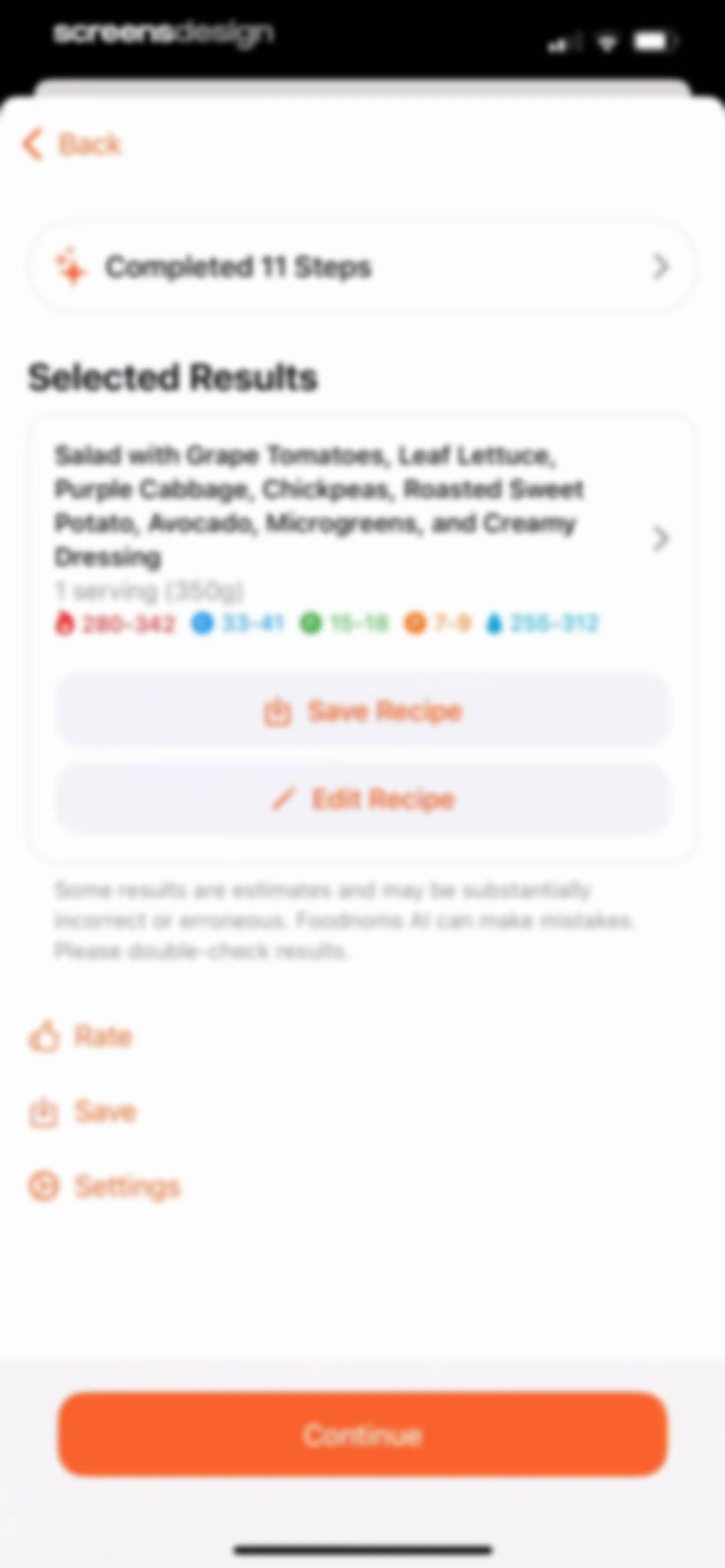 Nutrition Tracker: Foodnoms screen 114