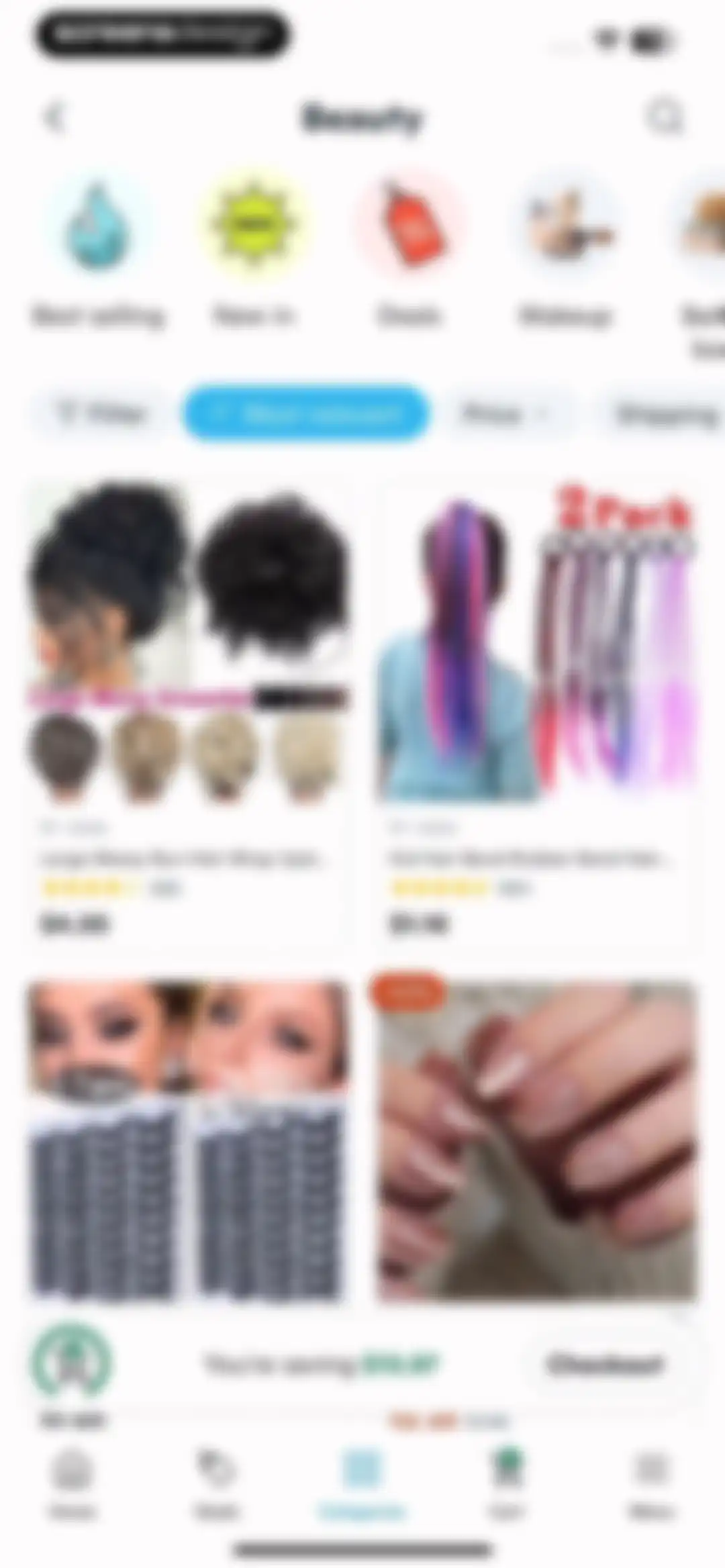 Wish: Shop and Save screen 100