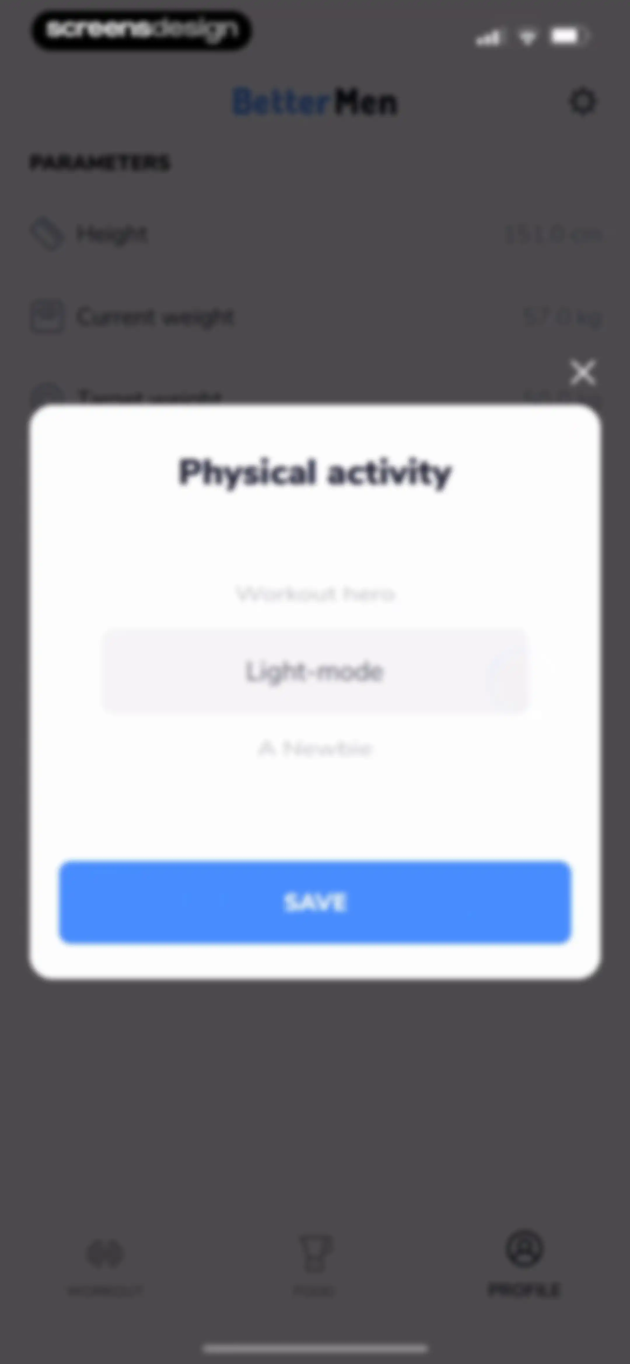Workouts For Men: Gym & Home screen 94