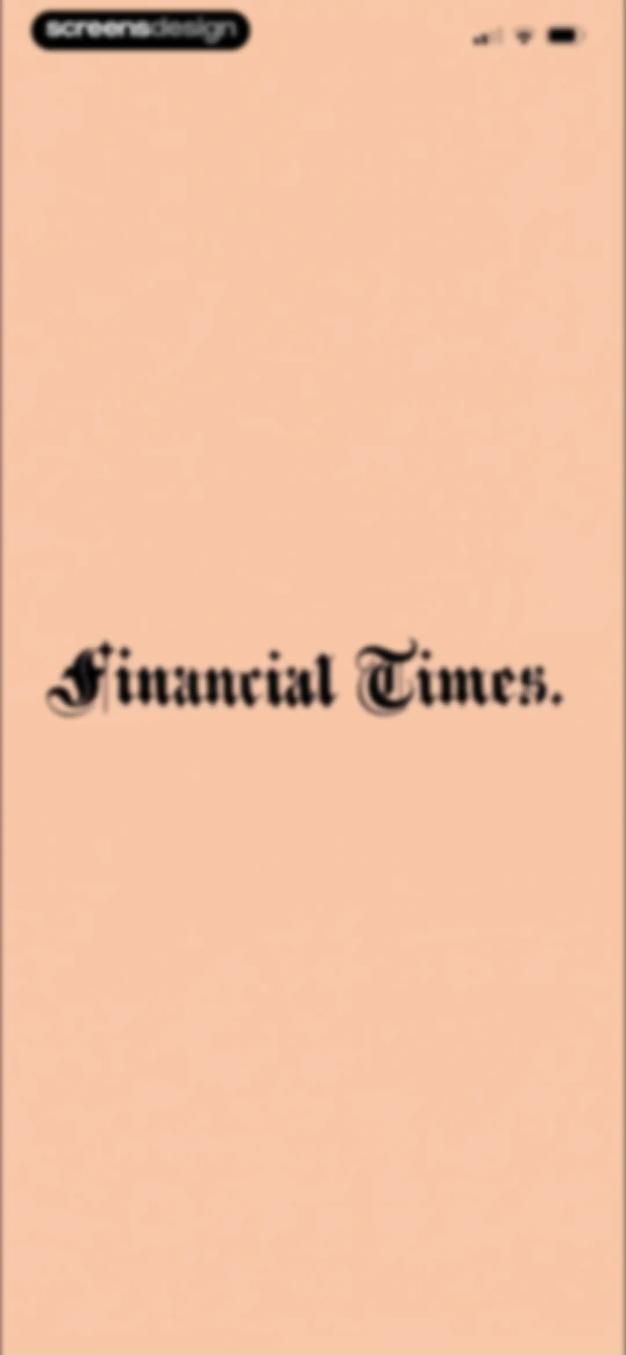 Financial Times: Business News screen 3