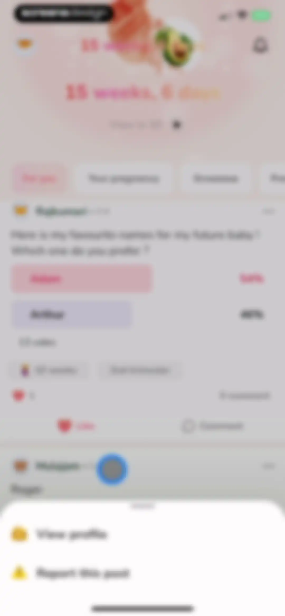 WeMoms - Pregnancy & Baby App screen 17