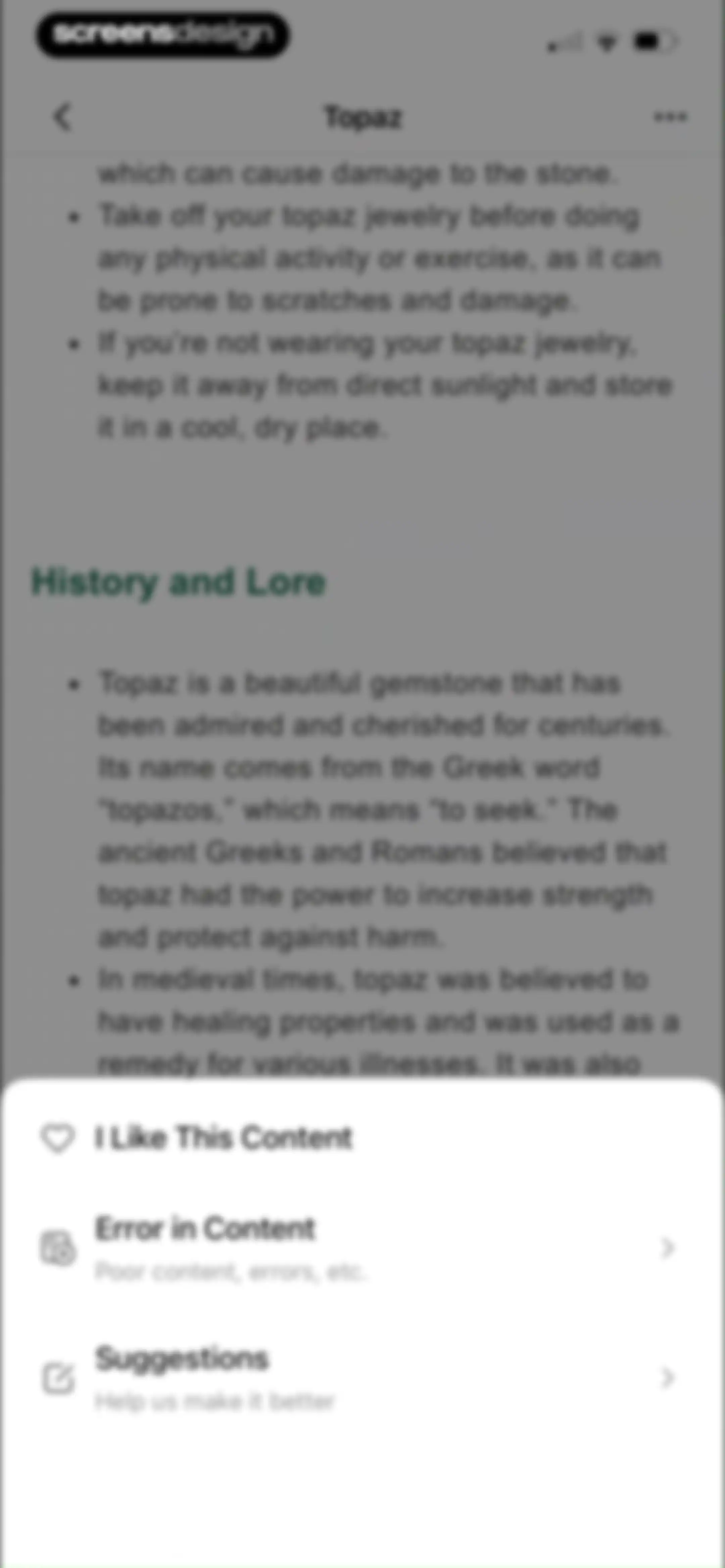Rock Identifier: Stone ID screen 80