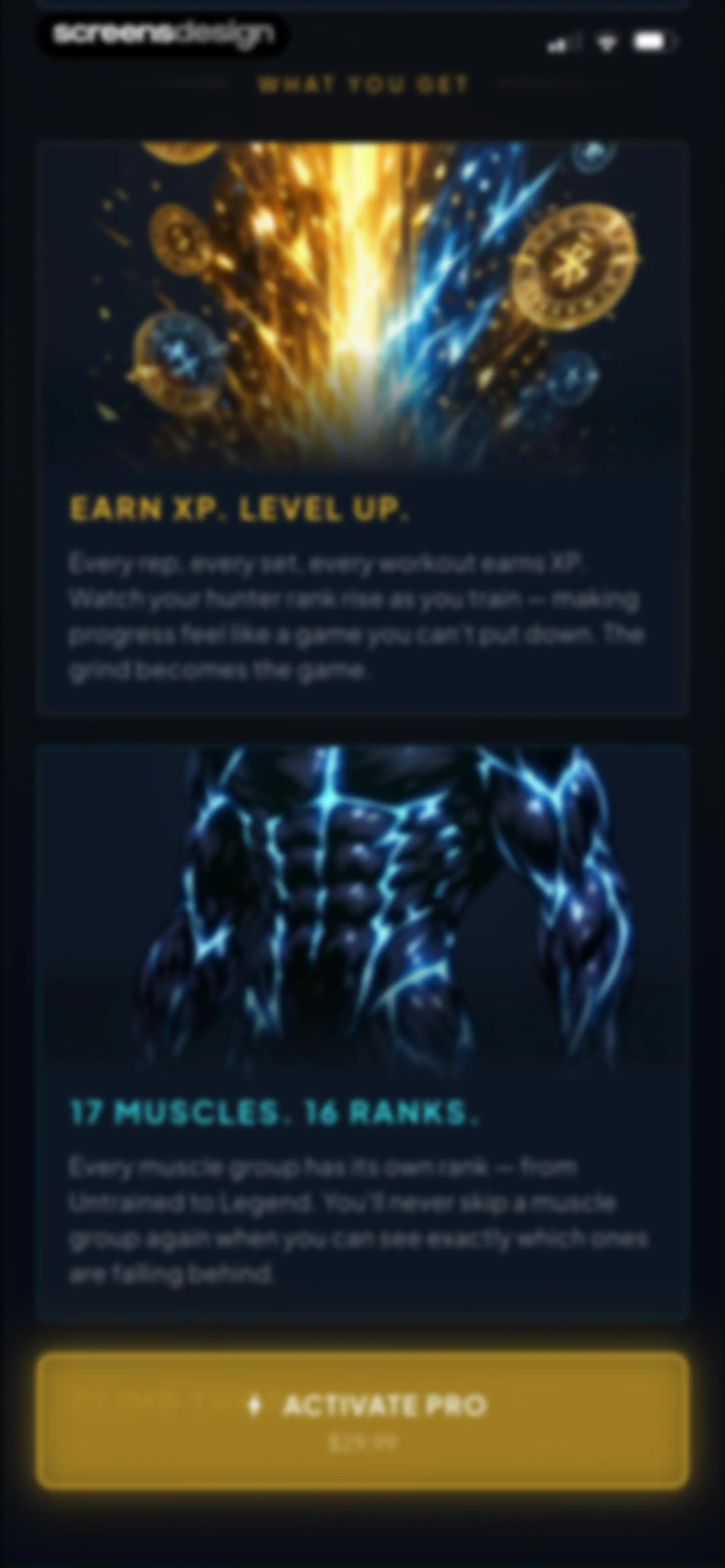 GymLevels: Ranked Gym Workouts screen 56