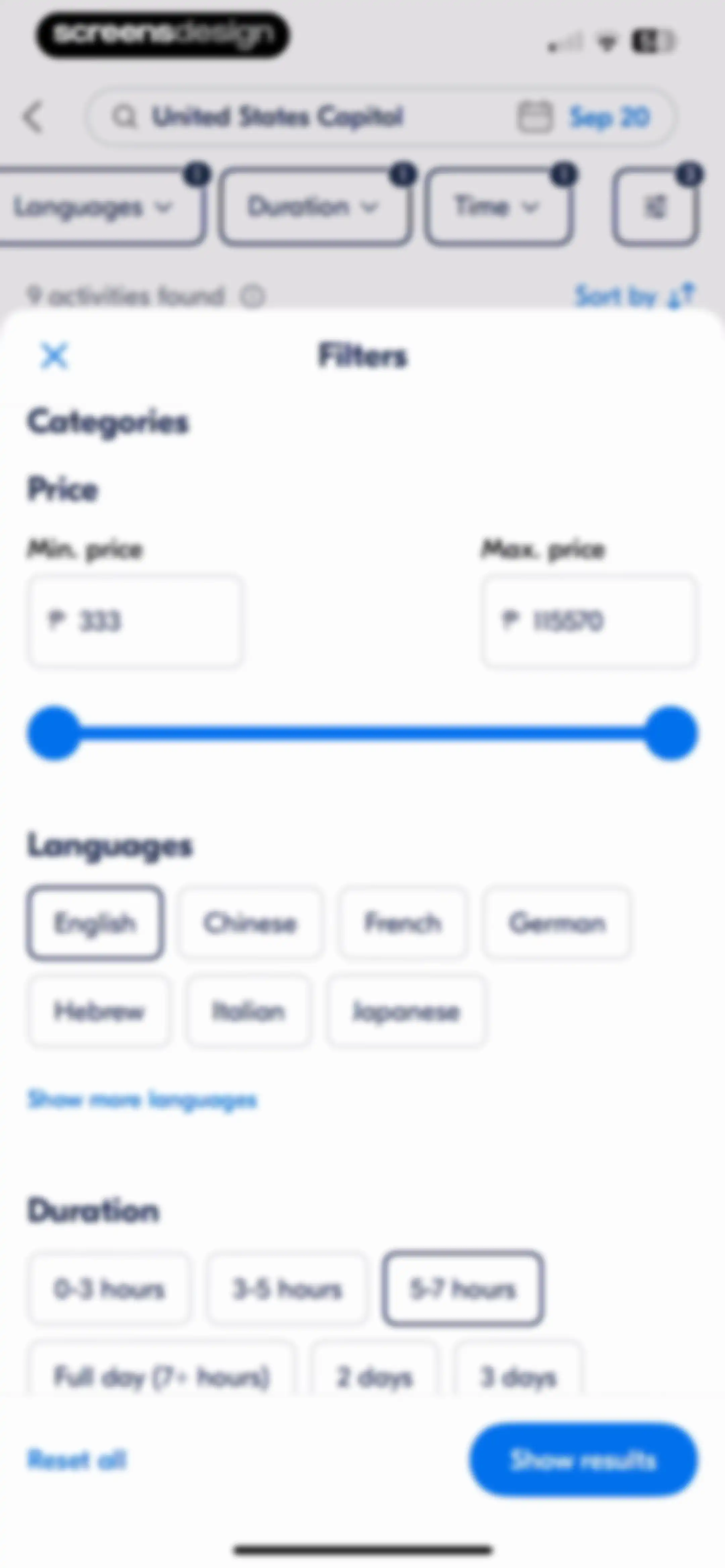 GetYourGuide: Plan & Book screen 62