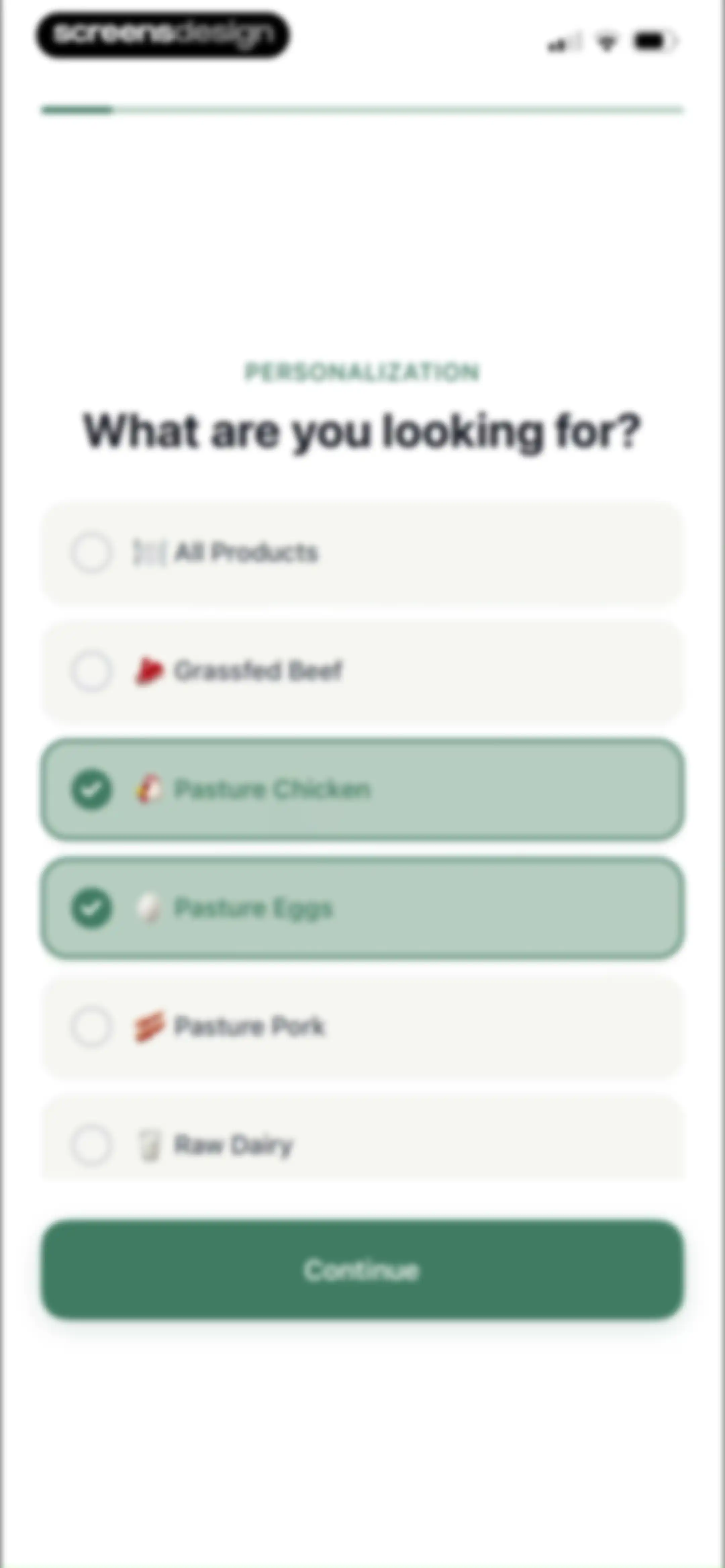 Localize - Farmers Market screen 2
