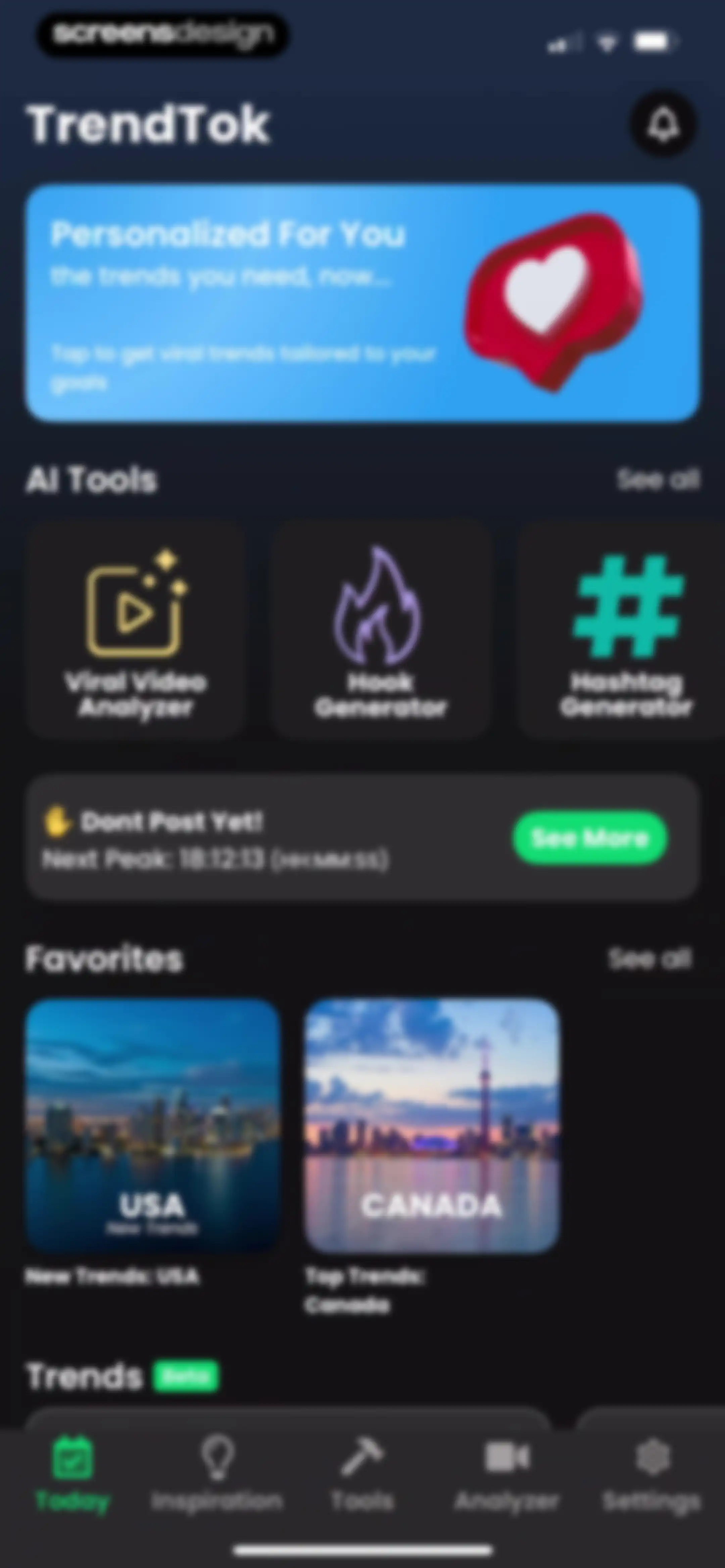 TrendTok Analytics & Tracker screen 23